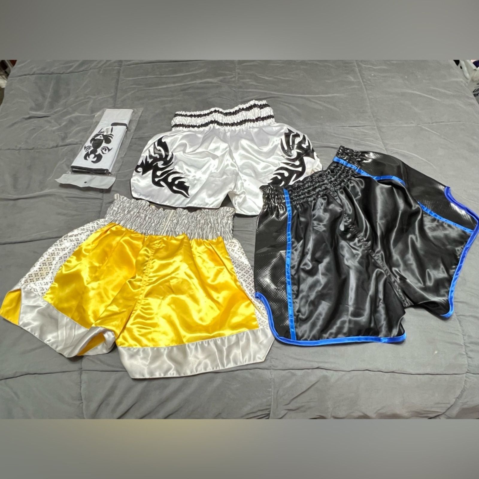 Other Lot 3 Muay Thai Men’s MMA Shorts M,M, & S + Ankle Support Size US 32 / EU 48 - 9 Thumbnail