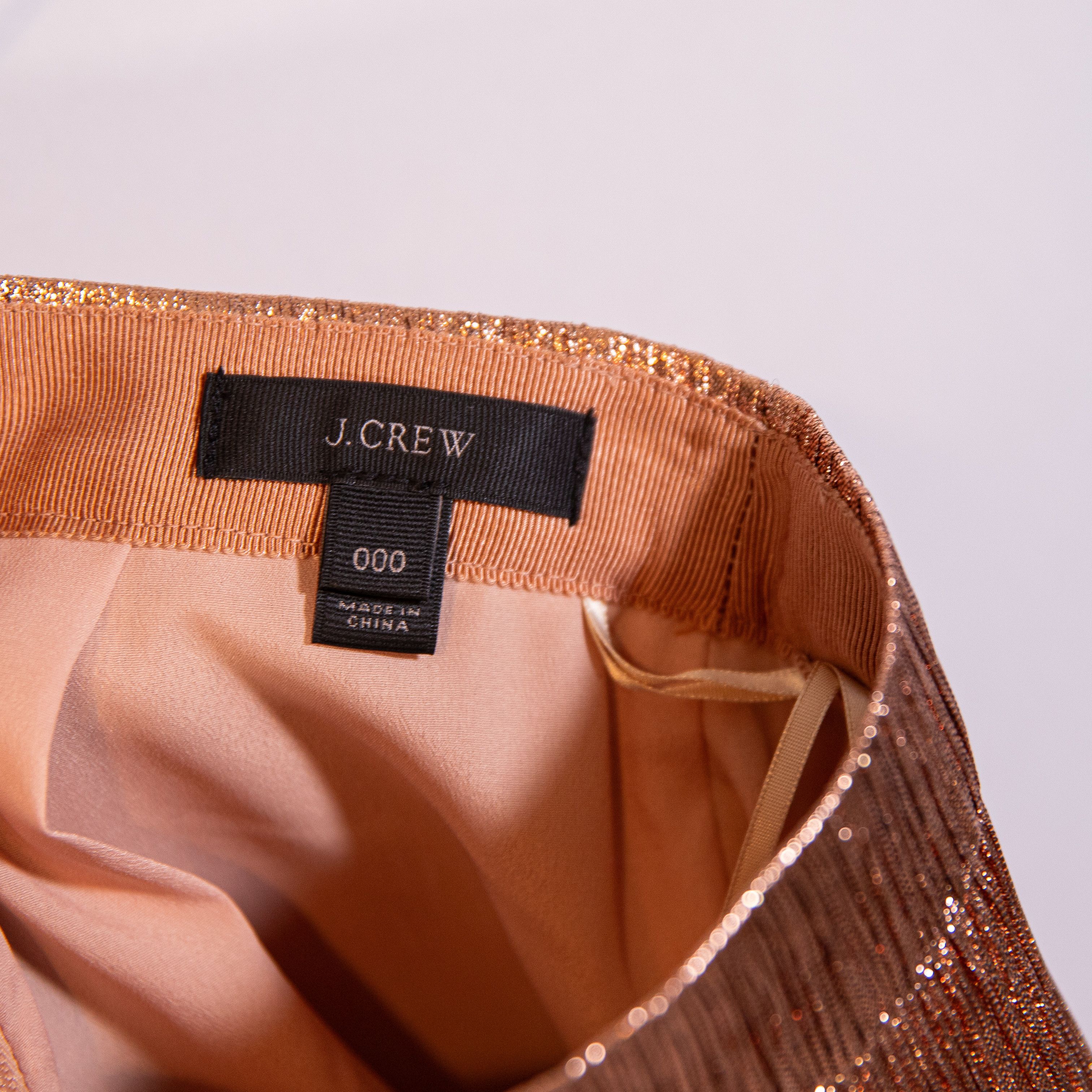 J.Crew J. Crew Collection Rose Gold Metallic Sparkle Size 24" / US 00 / IT 34 - 3 Thumbnail