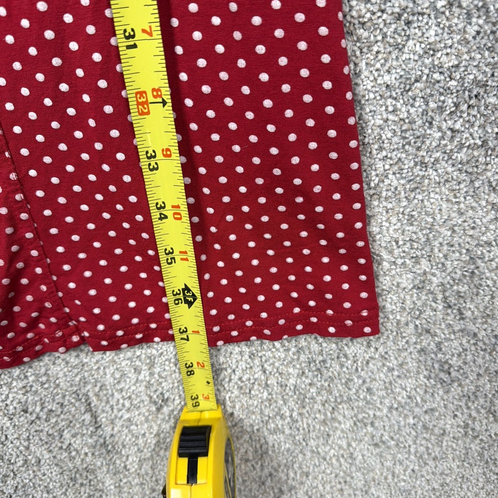 Vintage The Pyramid Collection Dress Women M Red Polka Dot Fit Flare Bow Retro Size M / US 6-8 / IT 42-44 - 3 Thumbnail
