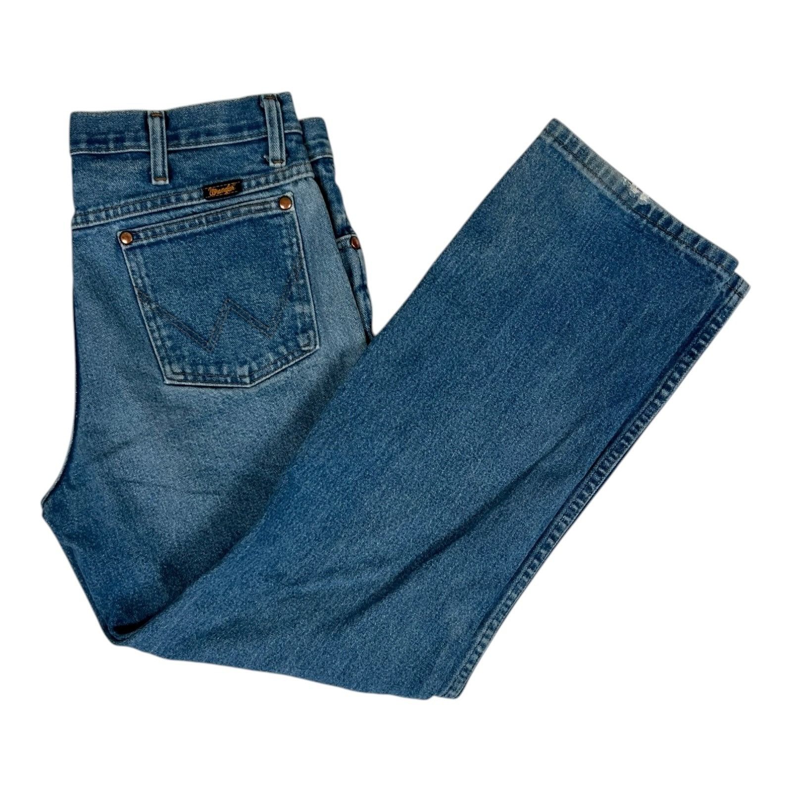 Wrangler Vintage Wrangler Regular Fit Cowboy Blue Denim Jeans Men's S Size US 32 / EU 48 - 1 Thumbnail
