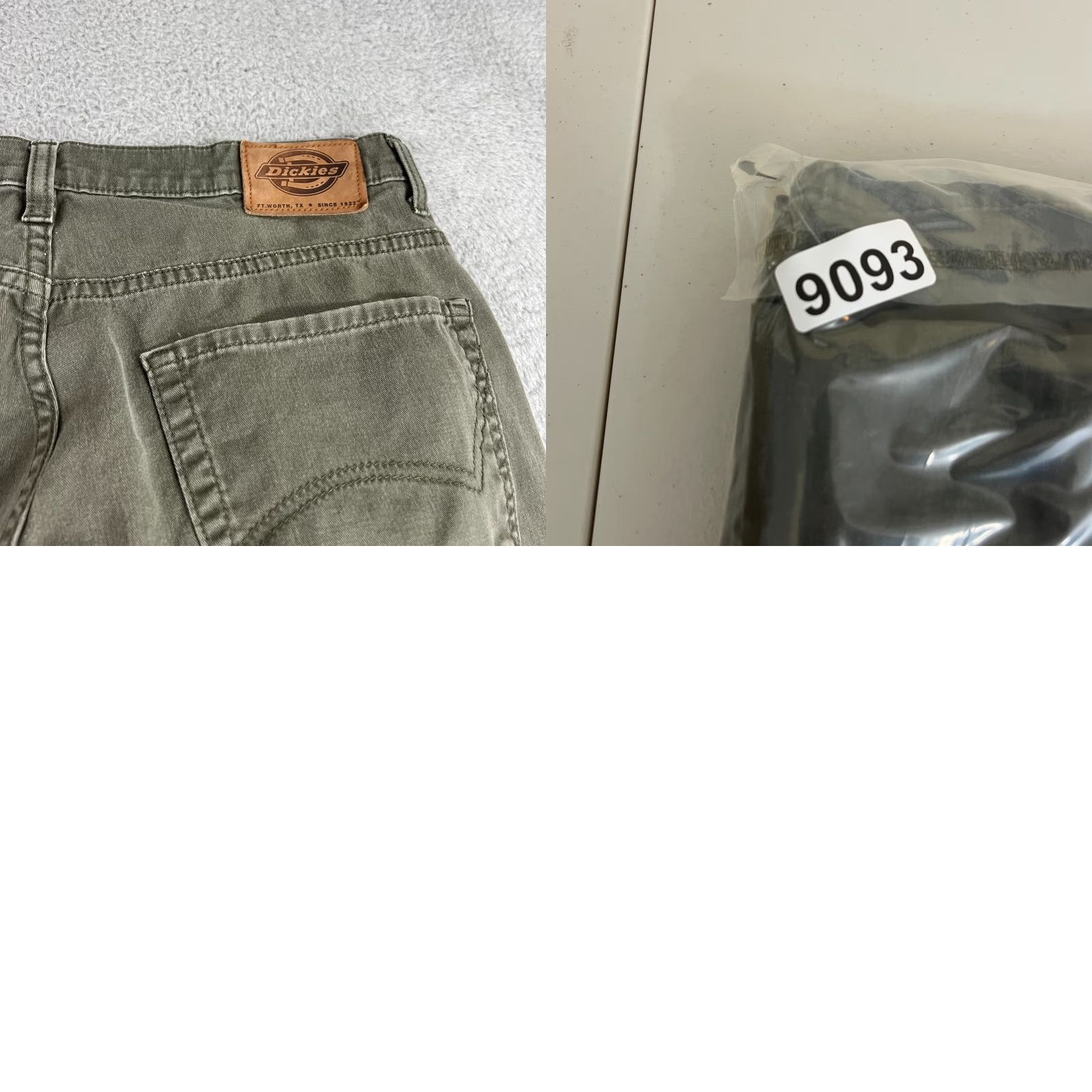 Dickies Dickies Jeans Mens 32x29 Green Duck Canvas Work Fit Regular Straight Denim Pockets 90s Y2K Vintage No Size US 32 / EU 48 - 9 Thumbnail