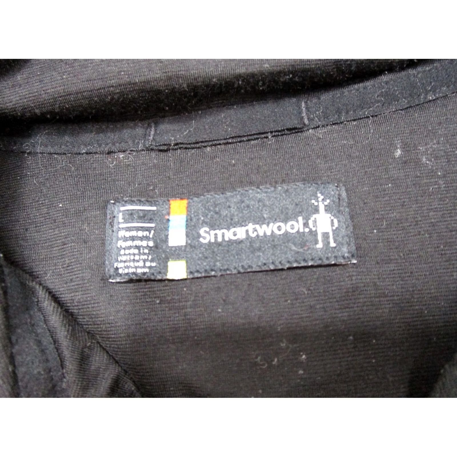 Smartwool SmartWool Jacket Women’s L Black Knit Puffer Insulated Lightweight Full Zip Quilted Logo Wool Blend Lining Casual Travel Outdoor 90s? Size L / US 10 / IT 46 - 3 Thumbnail