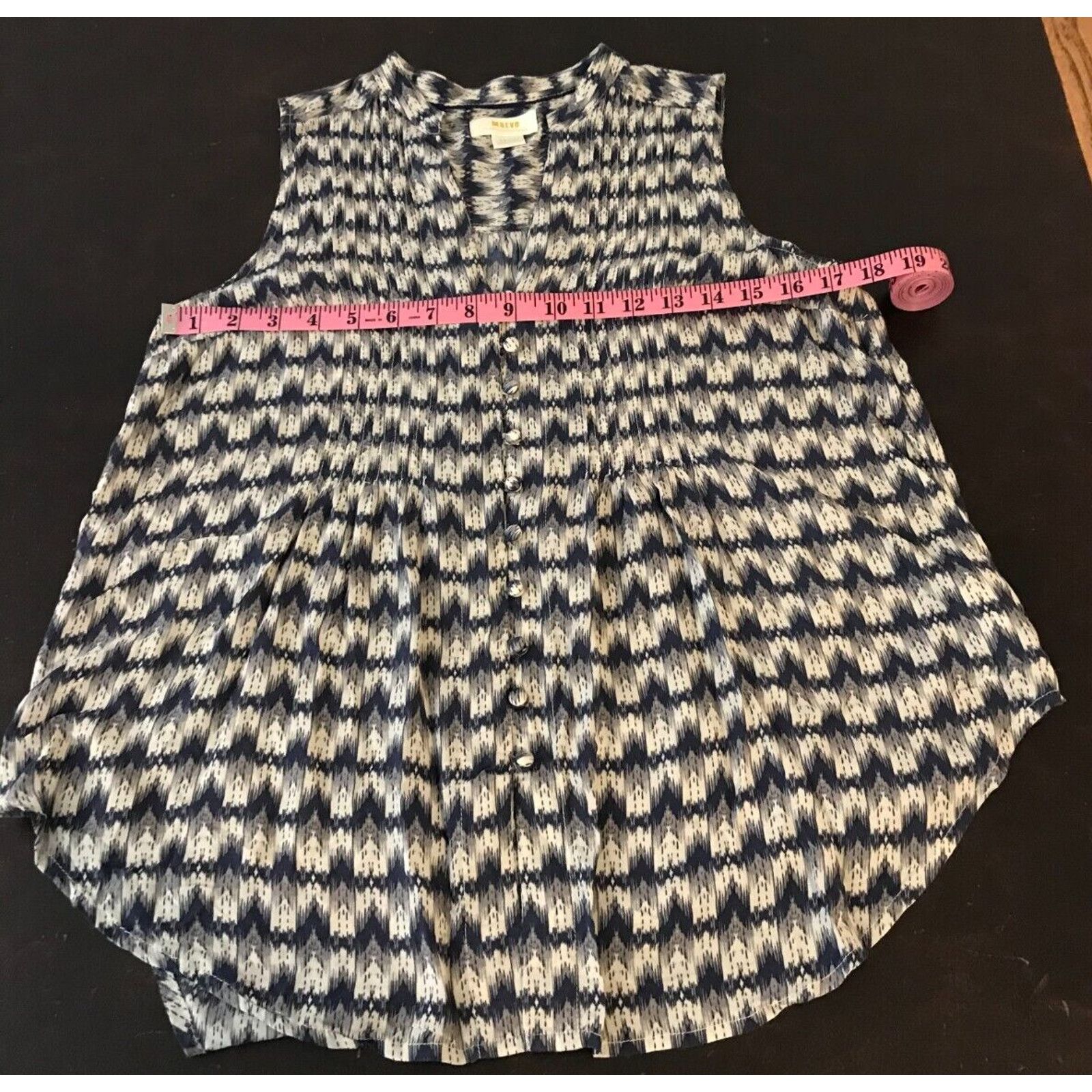 Anthropologie Anthropologie Maeve Petunia Pintucked Blue Tank - Size Small Size S / US 4 / IT 40 - 7 Thumbnail