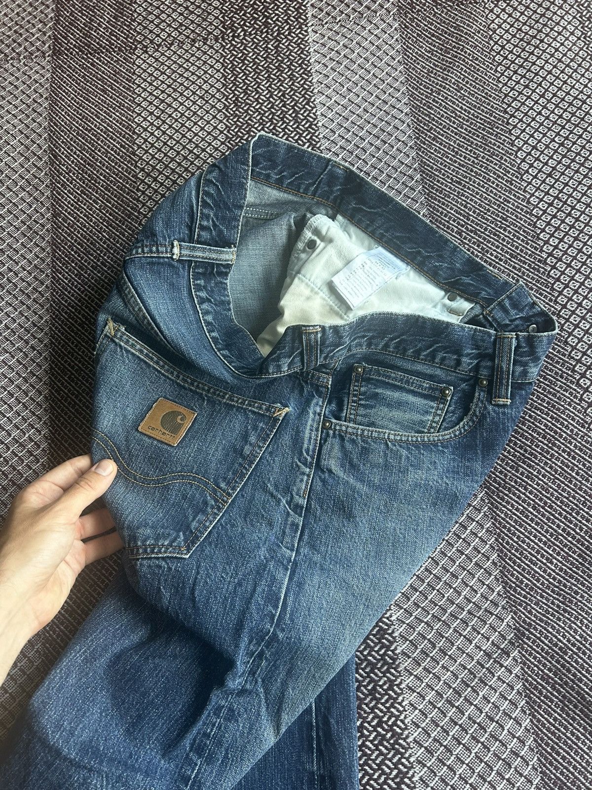 Carhartt Vintage Carhartt Bronco Pant Jeans Distressed Size 34 Baggy Size US 34 / EU 50 - 12 Thumbnail