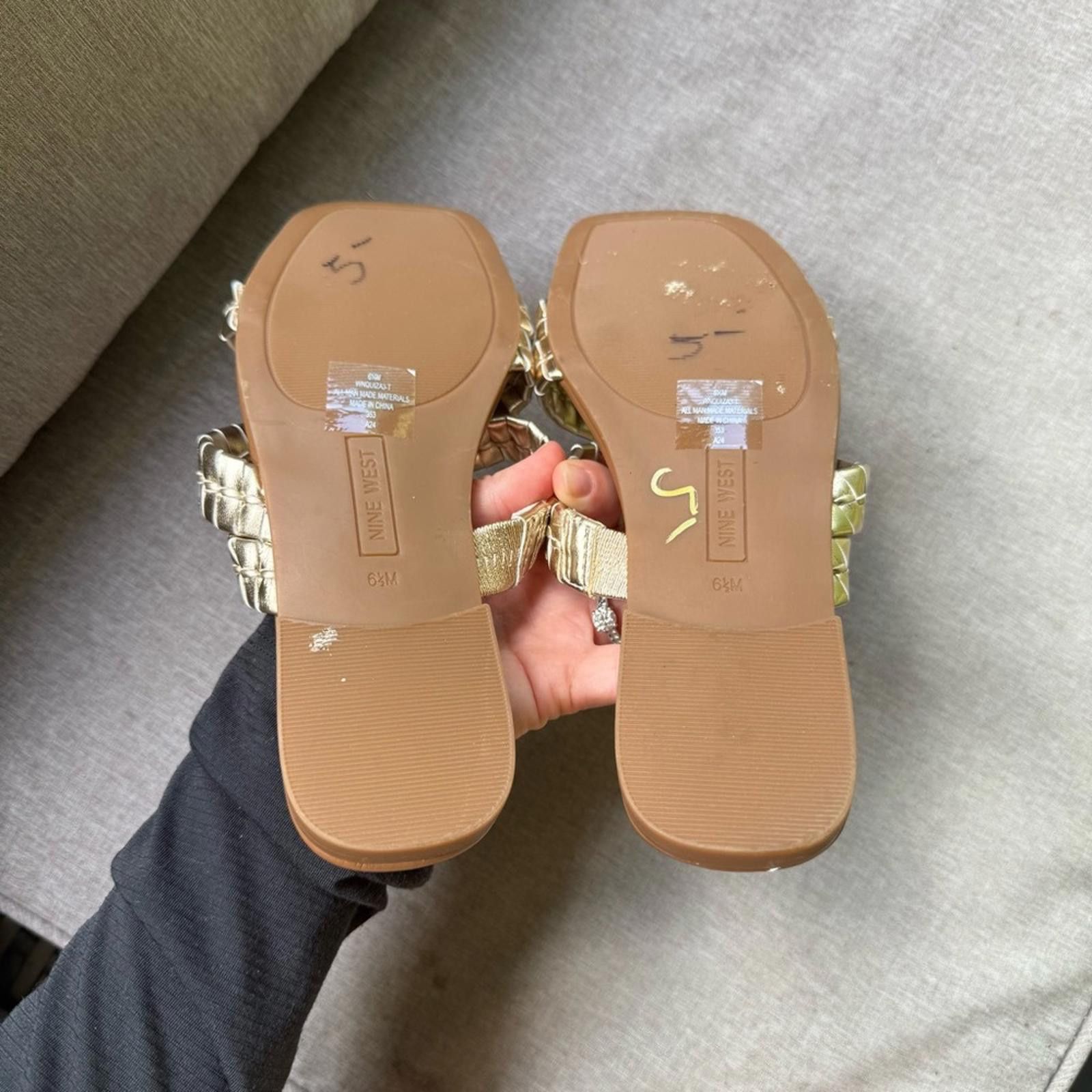 Nine West Nine West 6.5 Sandals with Braided Straps Size US 6.5 / IT 36.5 - 3 Thumbnail