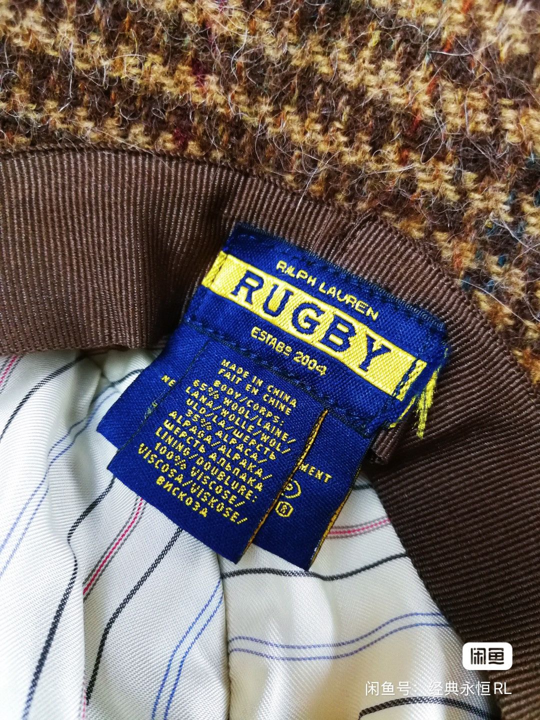 Ralph Lauren × Rugby Ralph Lauren Ralph Lauren Rugby Wool Tweed Bucket Fisherman Hat Cap Size ONE SIZE - 6 Thumbnail
