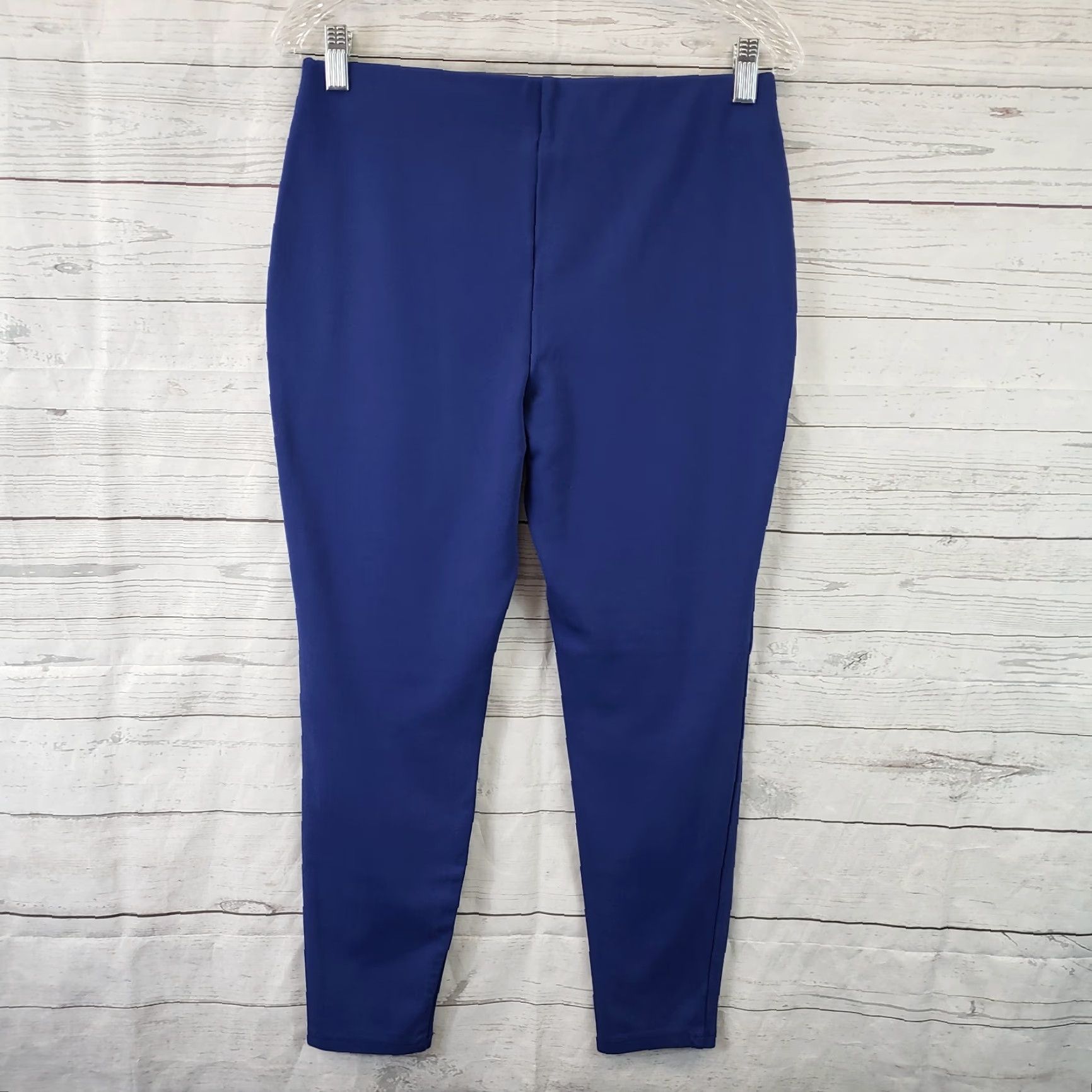 Vintage Chico's Womens Cropped Pants Size 4 Blue Mid Rise Rayon Blend Pull On Flat Front 25in Inseam Womens Size 27" / US 4 / IT 40 - 3 Thumbnail