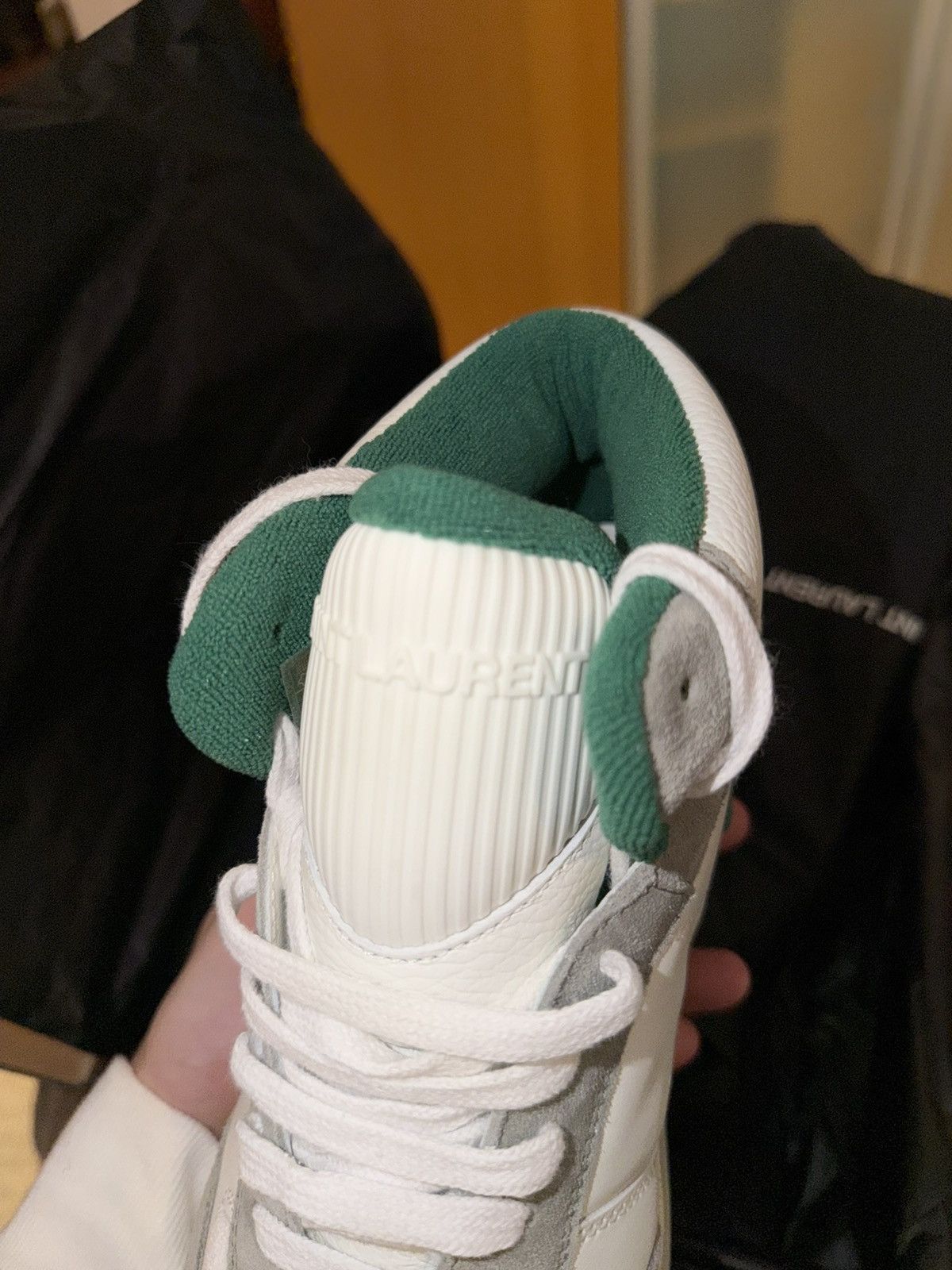 Saint Laurent Paris 🔥 Saint Laurent SL/80 Mid SneakerOff White Green Sz 42 🔥 Size US 9 / EU 42 - 5 Thumbnail