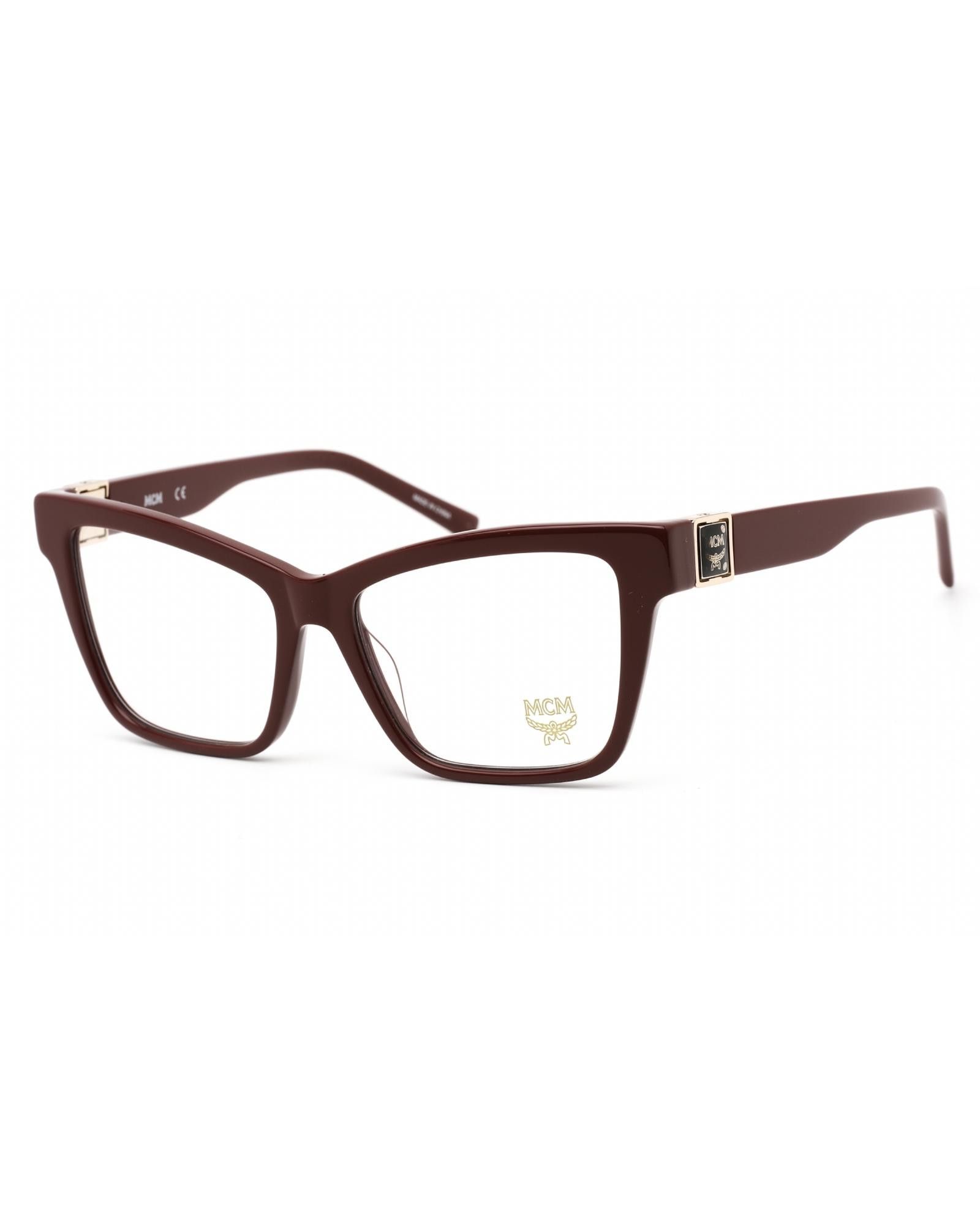 image of MCM2719 Eyeglasses Burgundy/clear Demo Lens, Women's