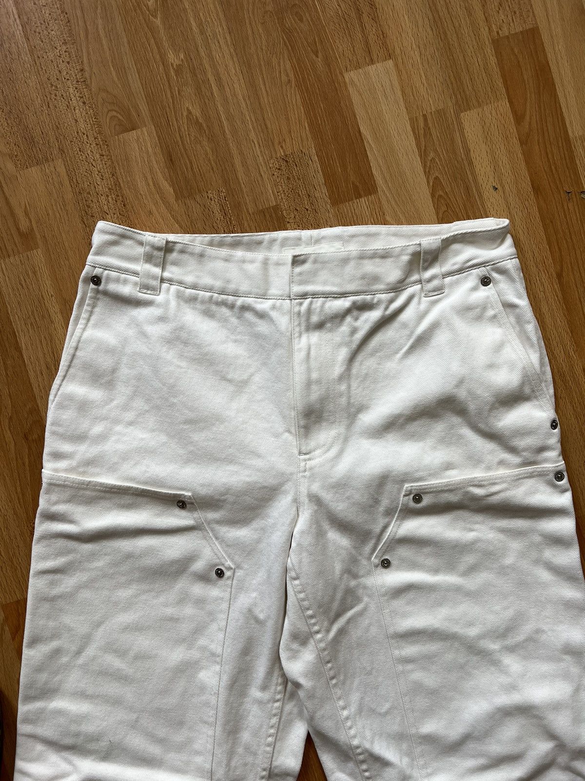 Helmut Lang Helmut Lang Off White Workwear Pants Size US 32 / EU 48 - 2 Thumbnail