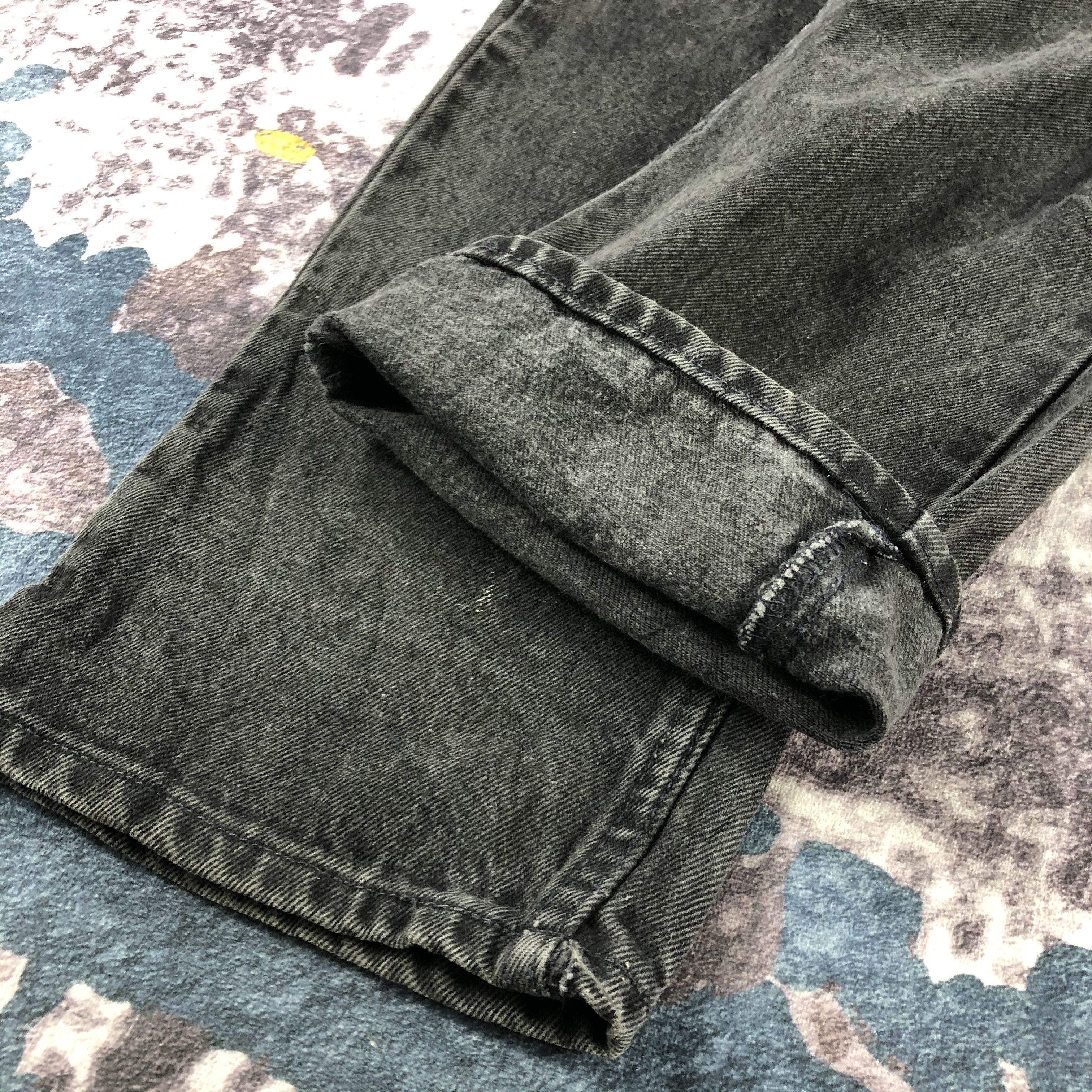 Levi's Vintage 90s Faded Black Levis 505 Orange Tab Jeans-JM3017 Size US 33 - 7 Thumbnail