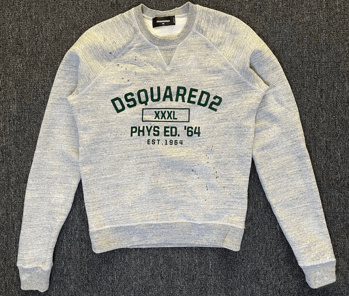 Dsquared2 DSQUARED2 gray splash ink sweatshirt size XS Size US XS / EU 42 / 0 - 2 Thumbnail