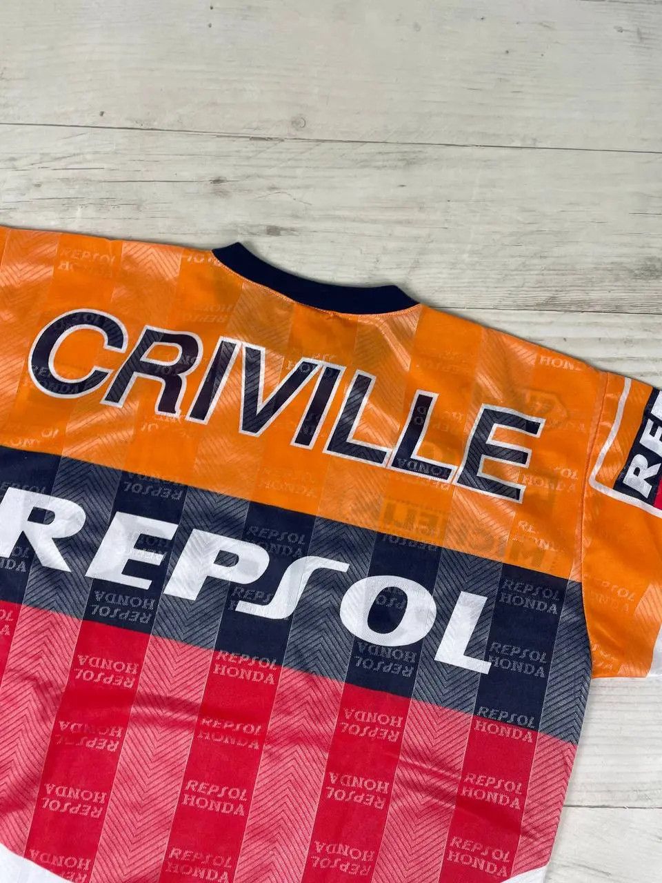 Honda Vintage Repsol Honda T-Shirt 90s Alex Criville MotoGP Bike Size US L / EU 52-54 / 3 - 16 Thumbnail
