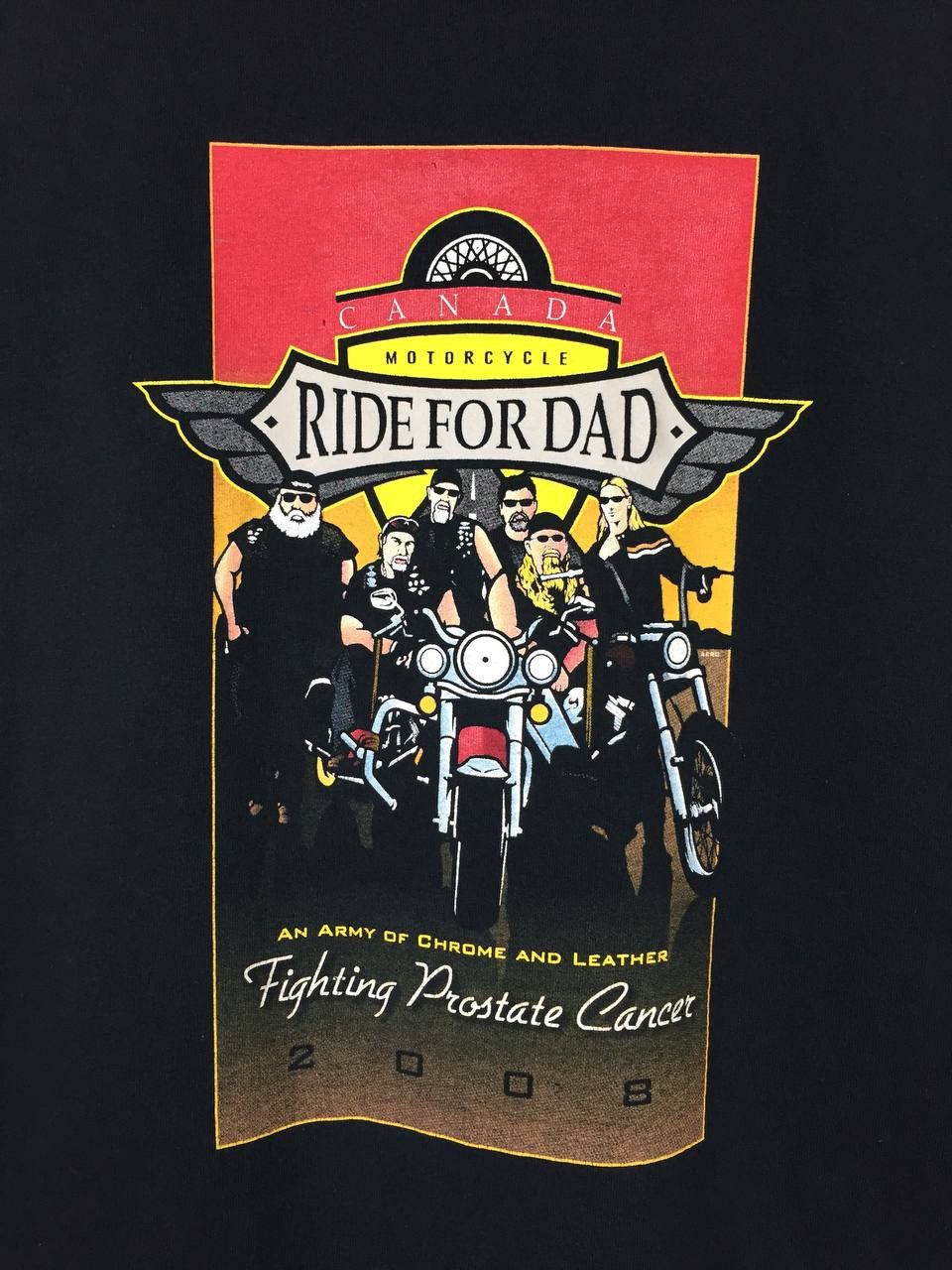 Vintage Vtg Canada West Coast Motorcycle Ride For Dad Sleeveless Tee Size US M / EU 48-50 / 2 - 3 Thumbnail