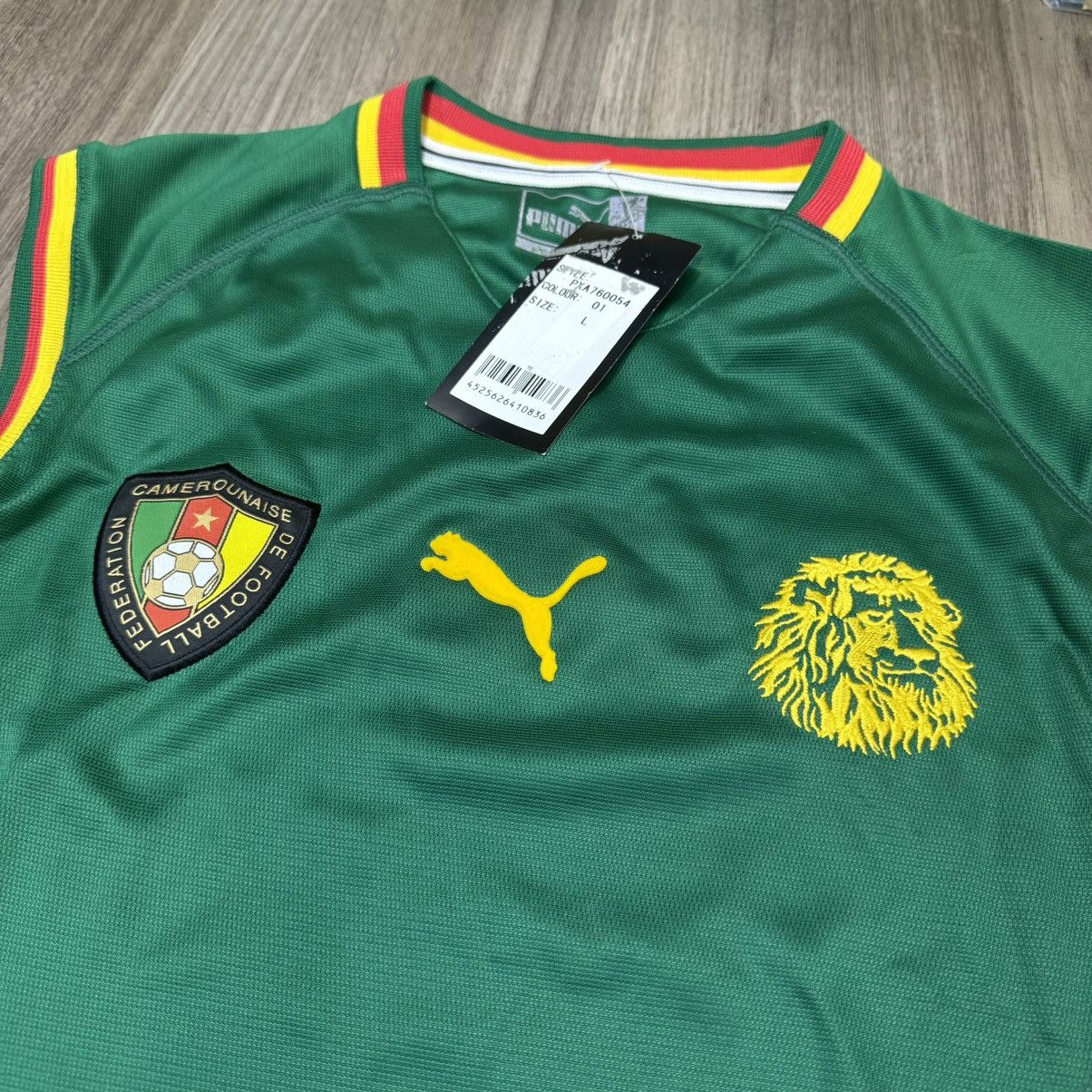 Puma Cameroon world cup 2002 home shirt (bnwt) Size US L / EU 52-54 / 3 - 3 Thumbnail