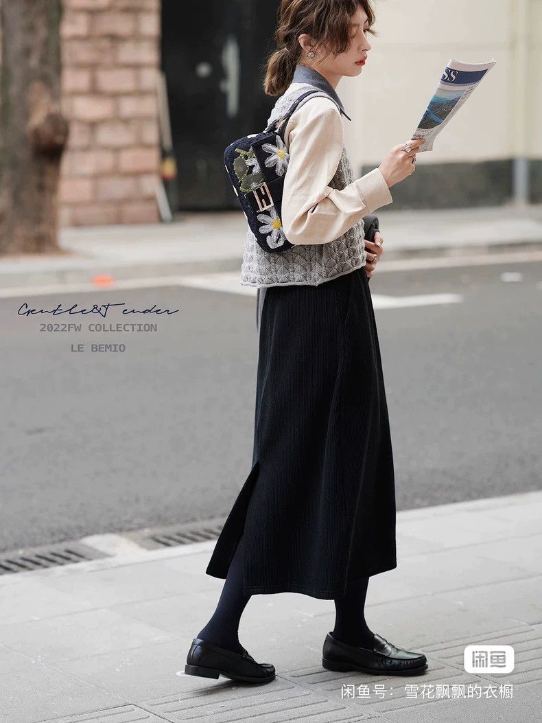 Loro Piana LORO PIANA Cashmere skirt, black Size 25" / US 0 / IT 36 - 5 Thumbnail