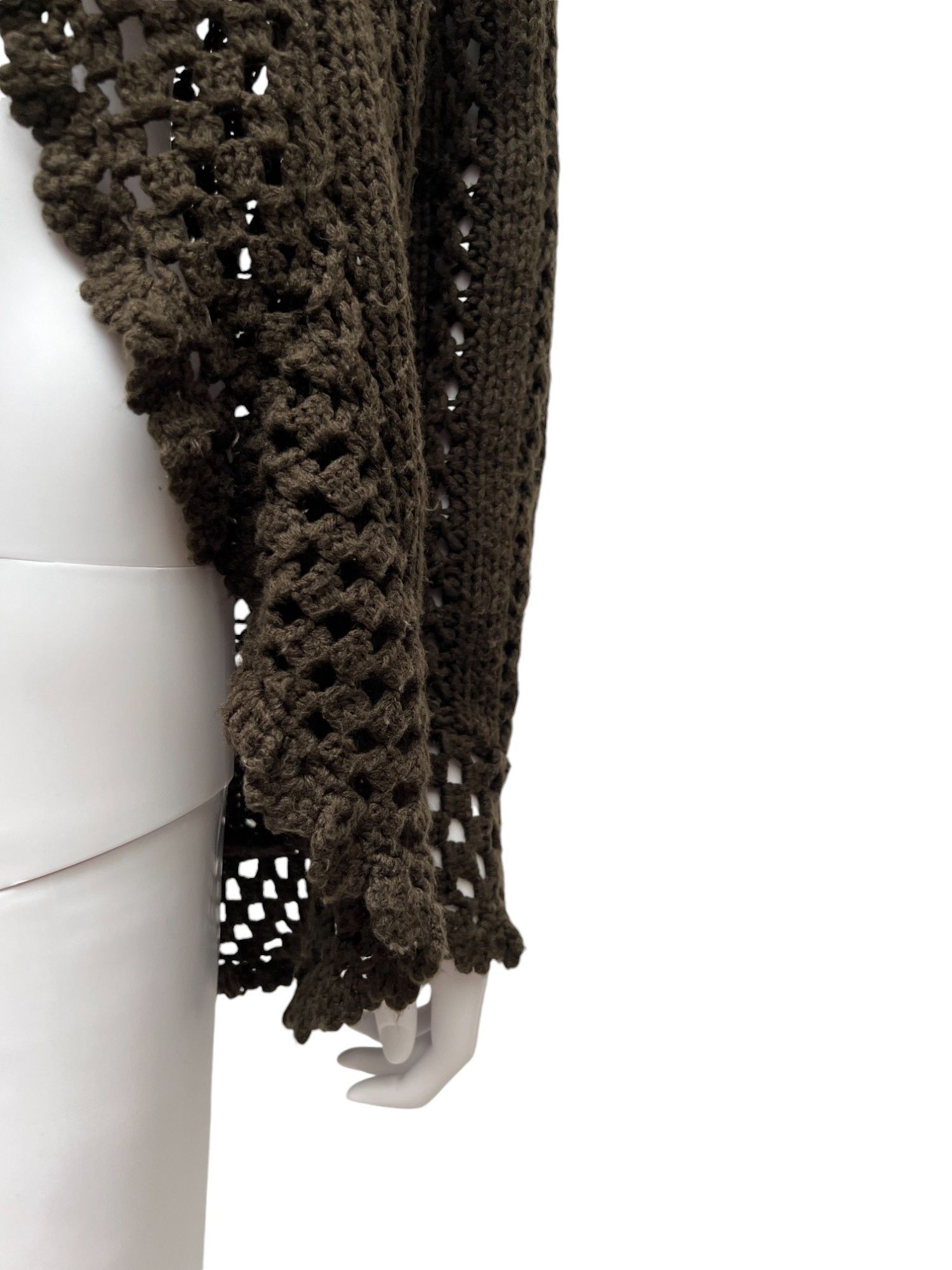 Jean Paul Gaultier Knitted Brown Cardigan Size ONE SIZE - 7 Thumbnail