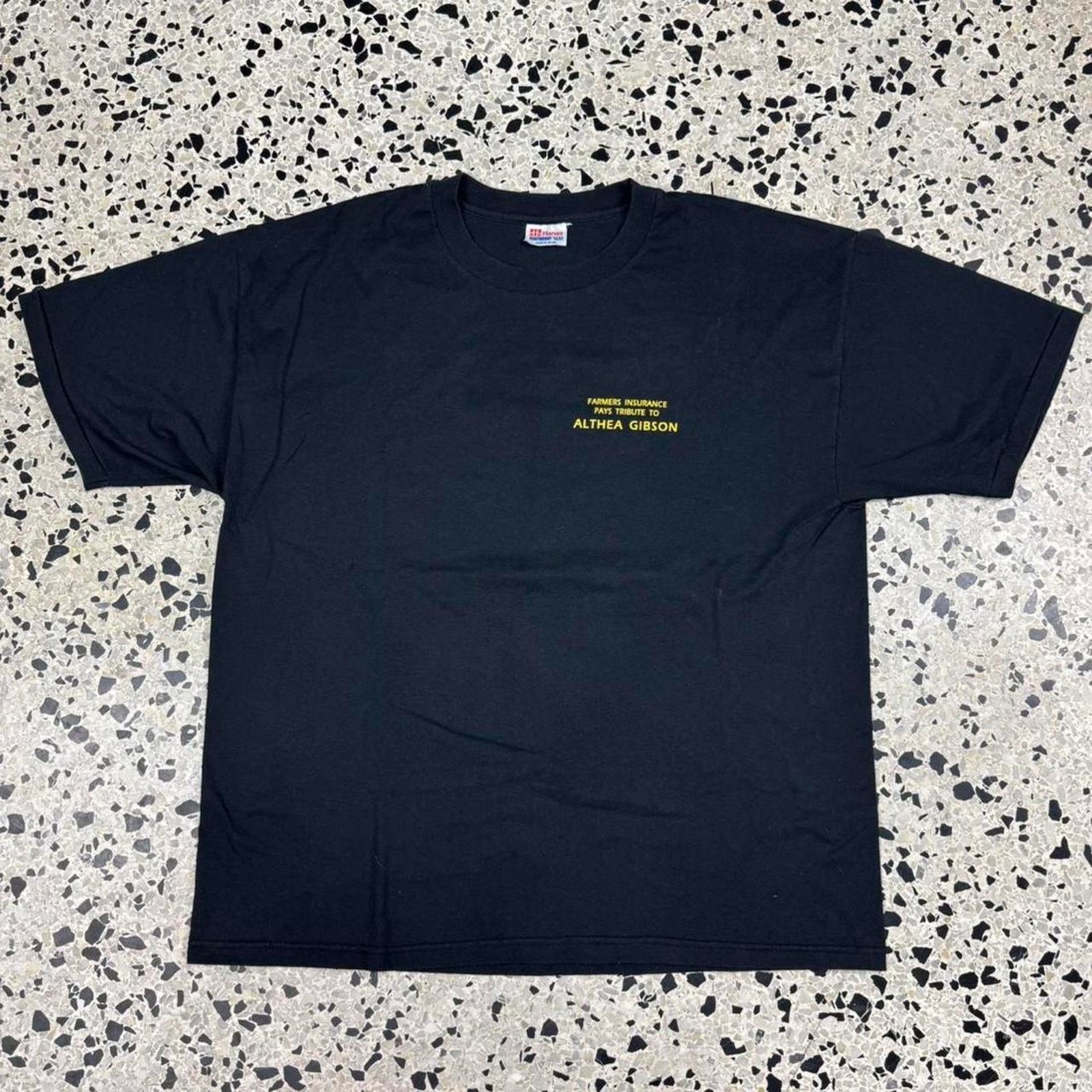Hanes × Vintage VINTAGE 90S SINGLE STITCH FARMERS INSURANCE GROUP TEE: Size US XL / EU 56 / 4 - 5 Thumbnail