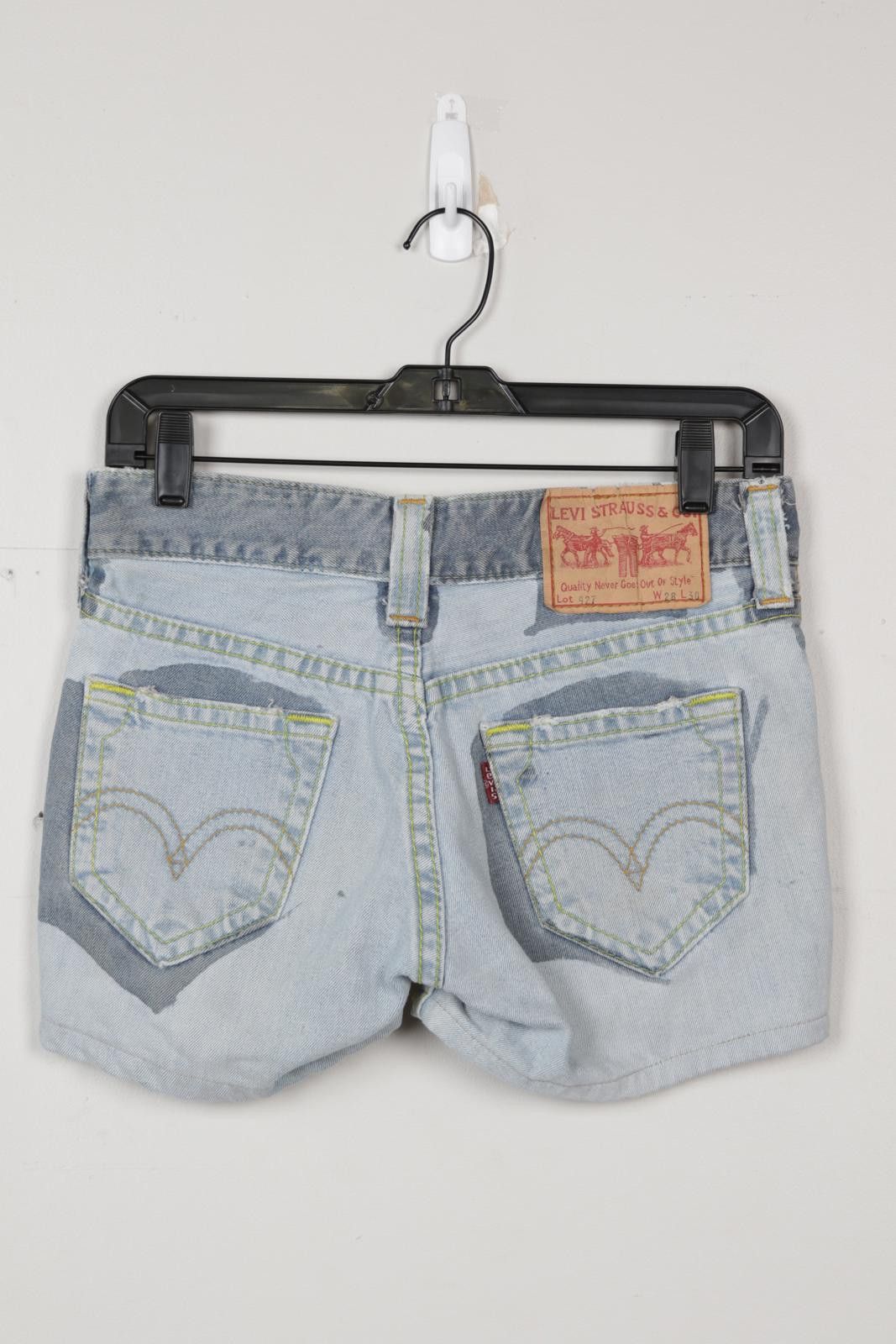 Levi's 95' Levi's Two-Tone Denim Shorts Size 28" / US 6 / IT 42 - 2 Thumbnail