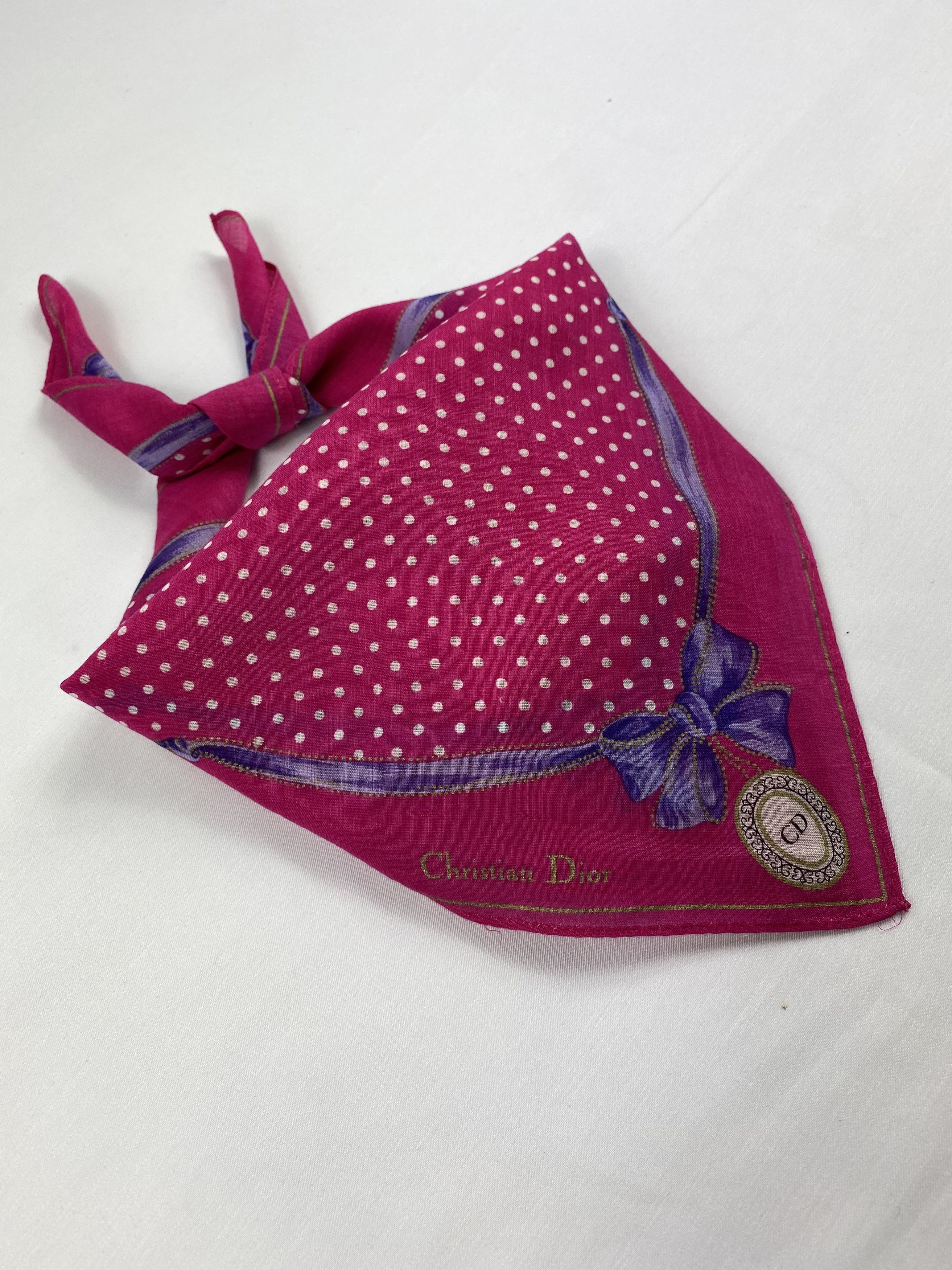 Vintage Christian Dior Handkerchief / Bandana / Neckerchief Size ONE SIZE - 2 Thumbnail