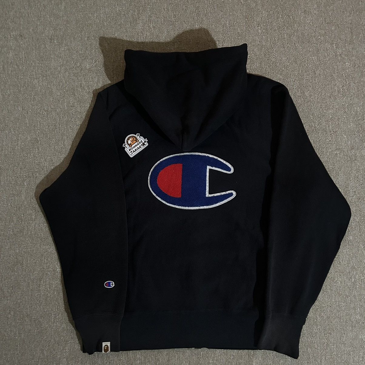 Bape × Champion Bape Champion Zip Hoodie Size US L / EU 52-54 / 3 - 5 Thumbnail