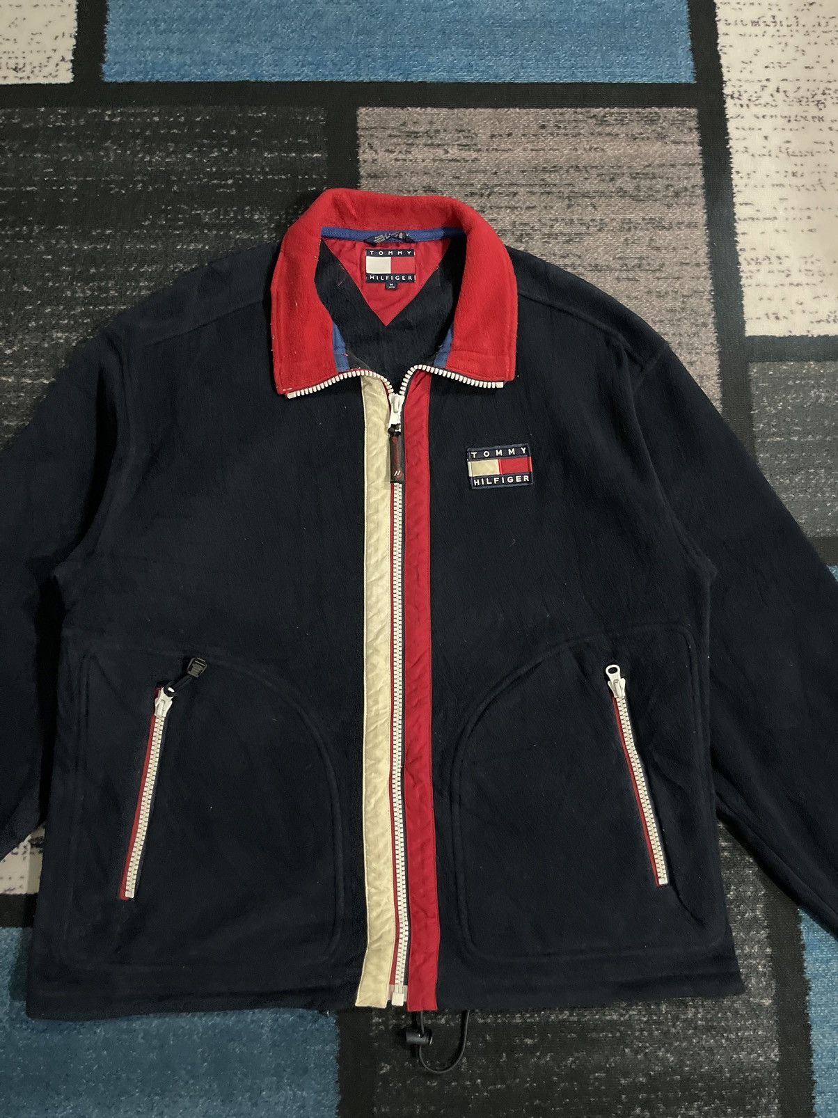 Tommy Hilfiger Vintage Tommy Hilfiger Fleece Jacket Size US XL / EU 56 / 4 - 5 Thumbnail