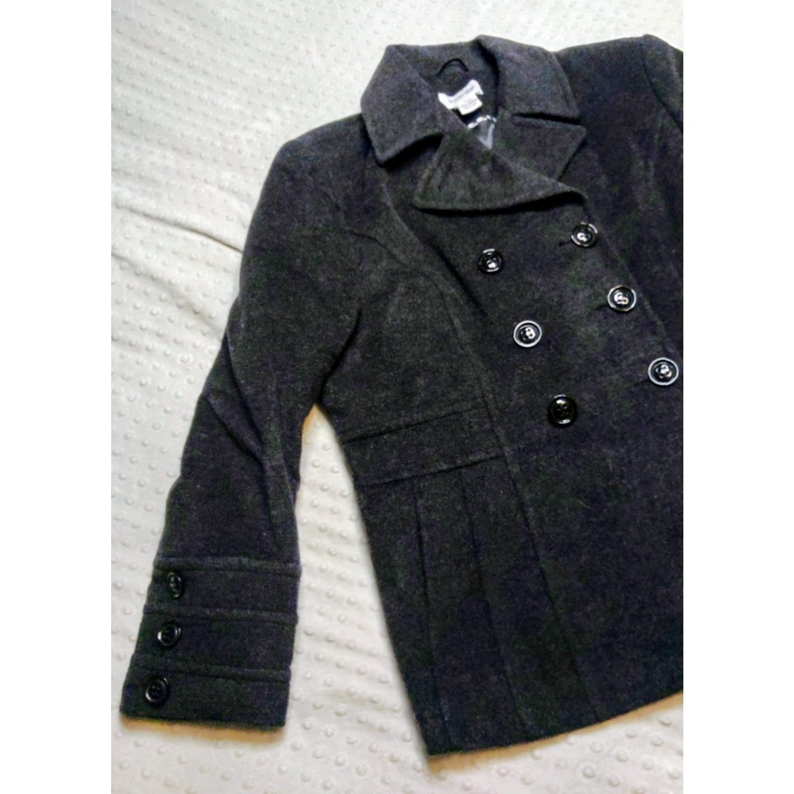 Vintage St. John's Bay Coat Women’s Pea Charcoal Gray Wool Blend PXL NWT Winter Classic Adults Women Size XL / US 12-14 / IT 48-50 - 3 Thumbnail