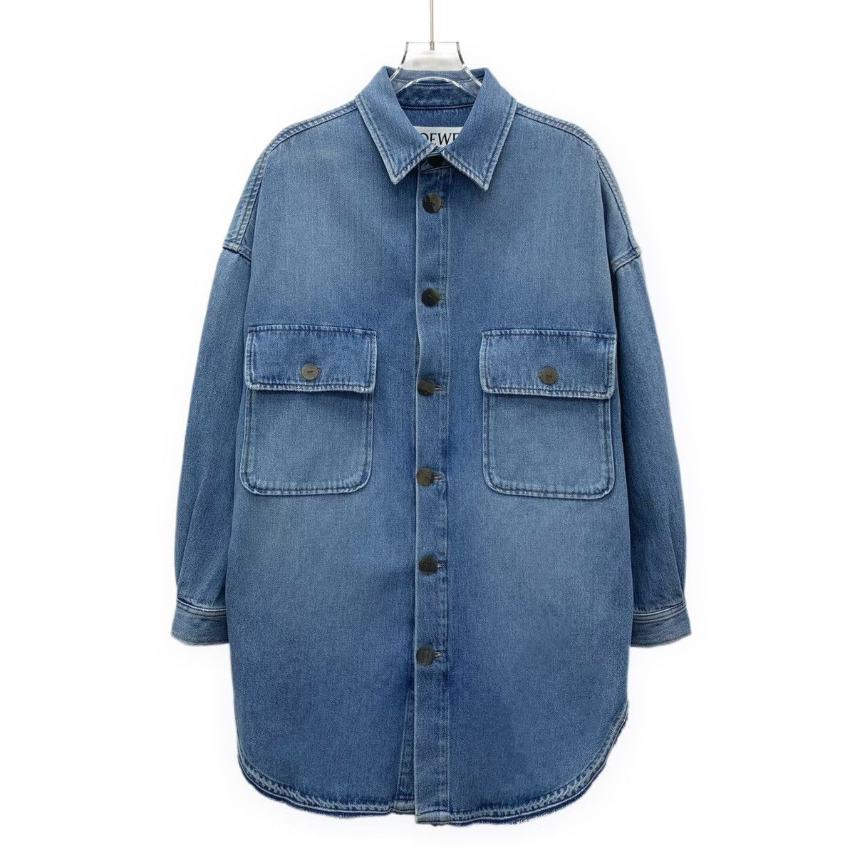 Loewe Loewe Single-breasted Long Sleeve Denim Shirt Jacket K26WX Size XS / US 0-2 / IT 36-38 - 1 Thumbnail