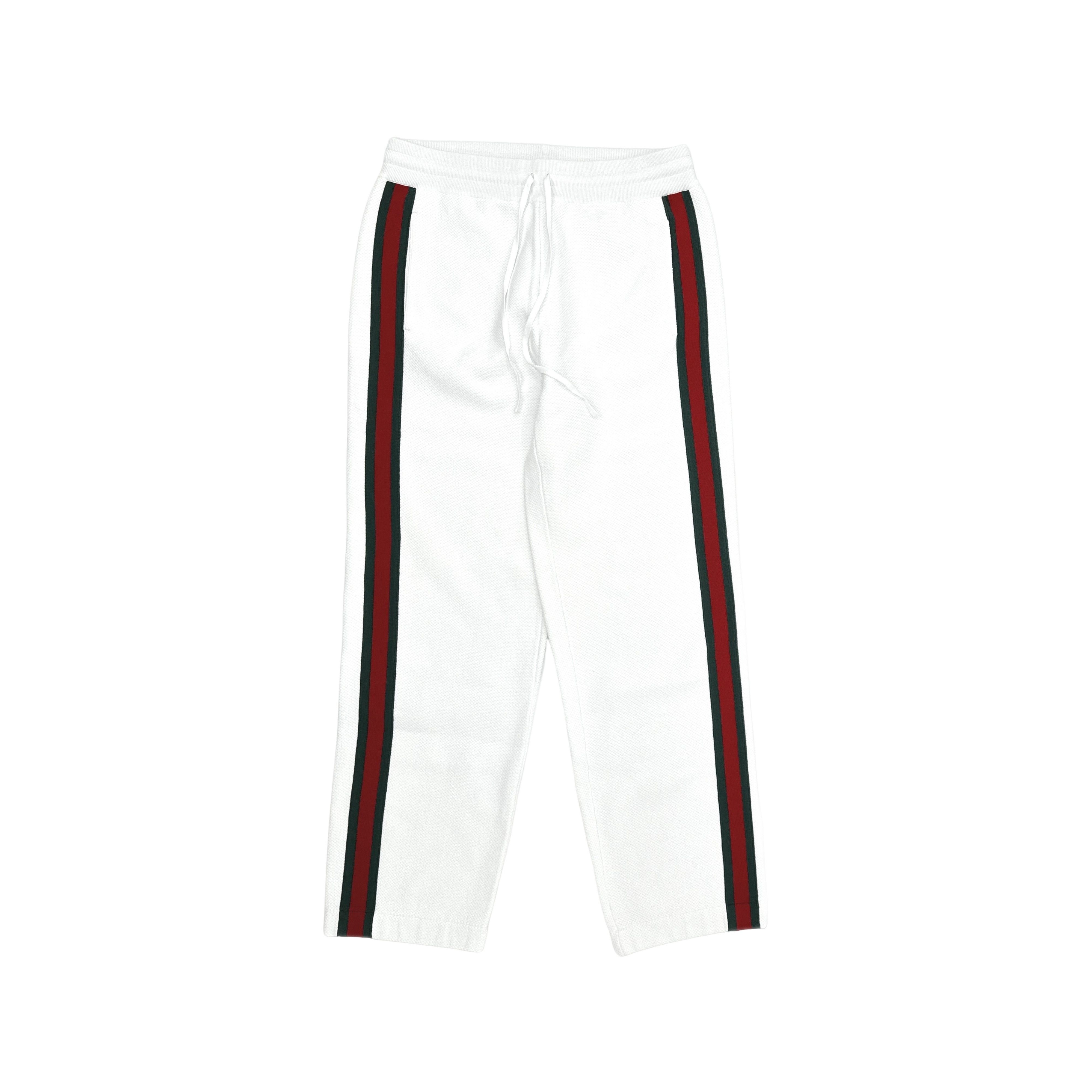 Gucci Gucci Web Stripe Knit Sweatpants White L Size US 34 / EU 50 - 1 Thumbnail