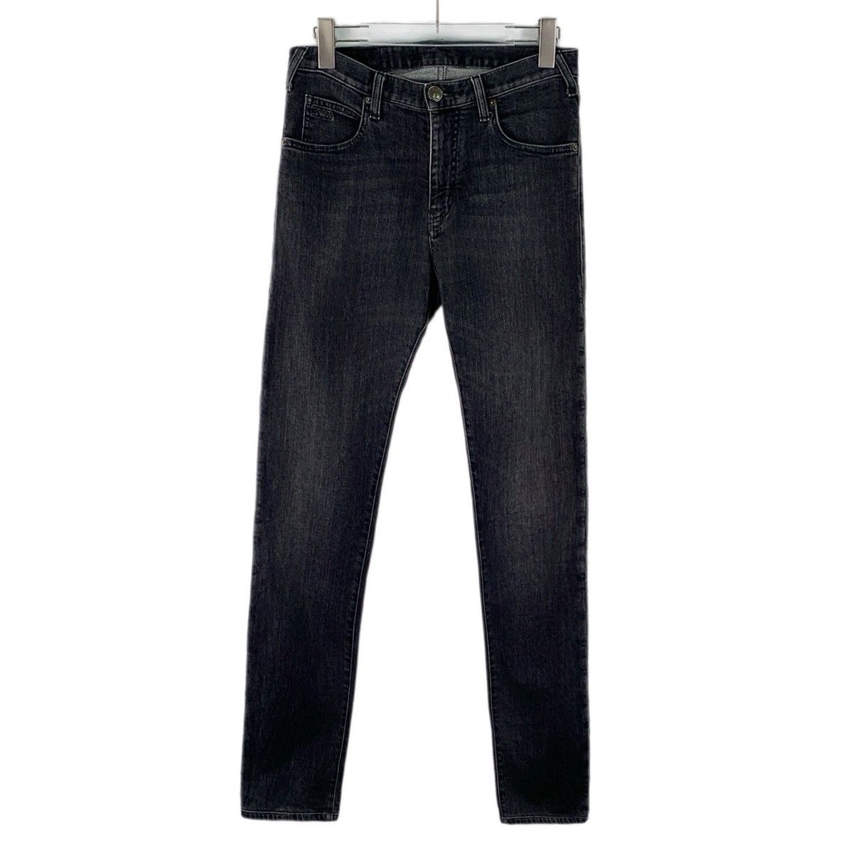 Armani ARMANI Smoke Grey Logo Denim Pants K26WX Size 29" - 1 Thumbnail