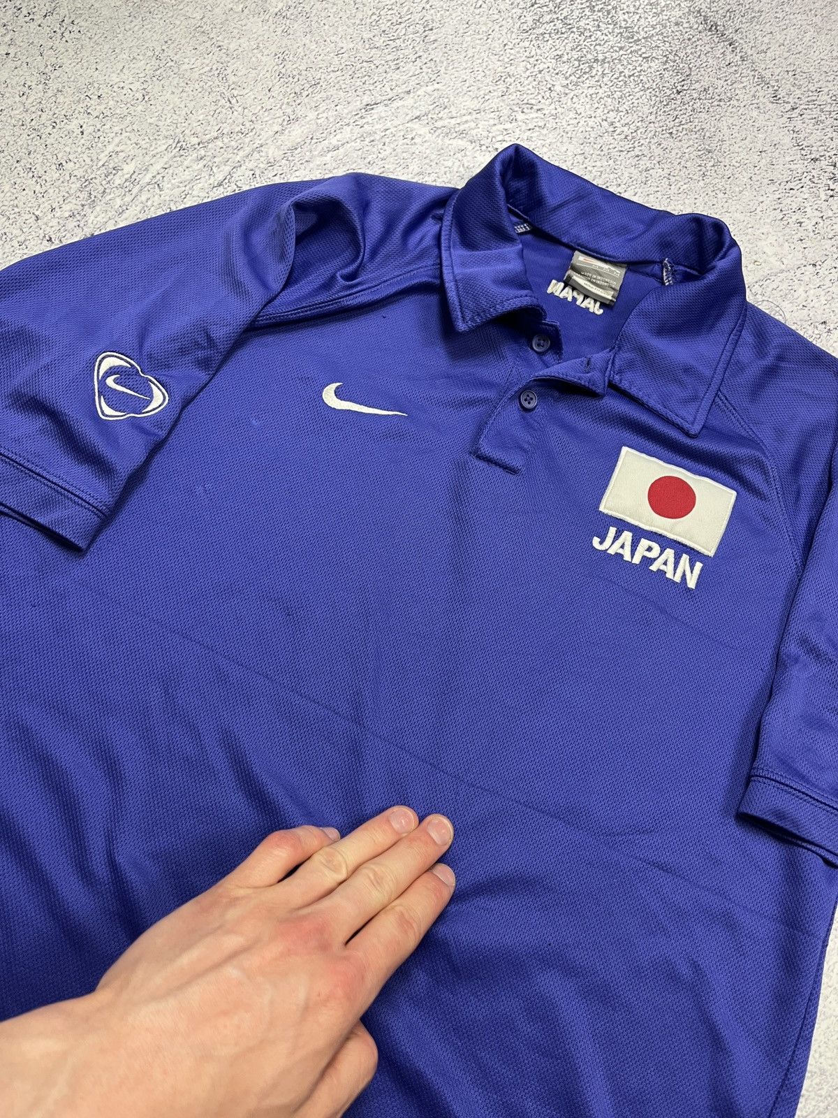 Nike × Vintage Nike Japan Asia Cup 2007 Polo Shirt Jersey Rare Blockcore Size US M / EU 48-50 / 2 - 8 Thumbnail