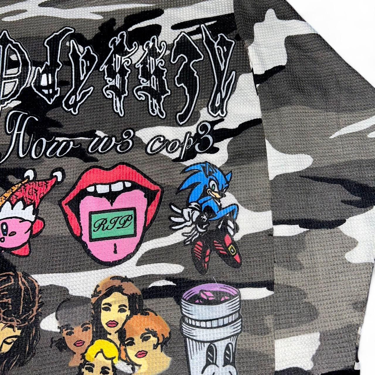 Other Odyss3y 1 of 1 “HOW W3 COP3” vintage thermal tee Size US L / EU 52-54 / 3 - 3 Thumbnail