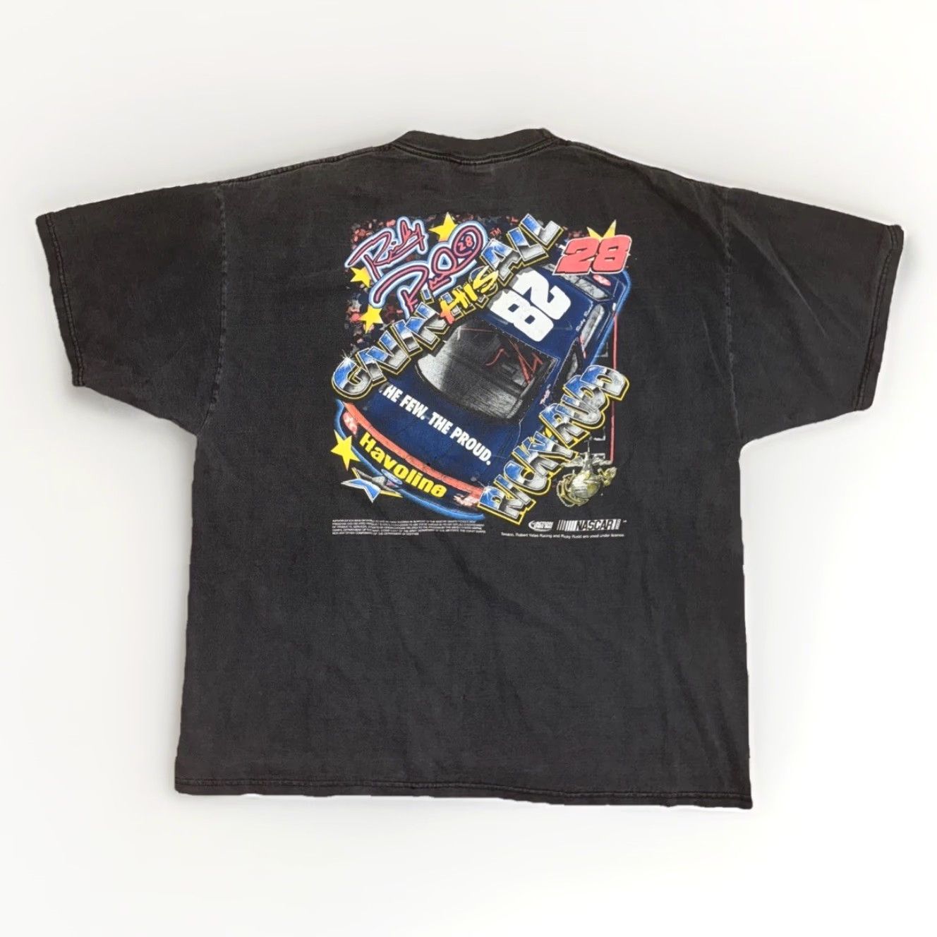 Chase Authentics VINTAGE Chase Authentics Ricky Rudd #28 NASCAR Racing T-Shirt Black XL Mens Short Sleeve Graphic Print 90s Cars Nascar T-Shirt Size US XL / EU 56 / 4 - 4 Thumbnail