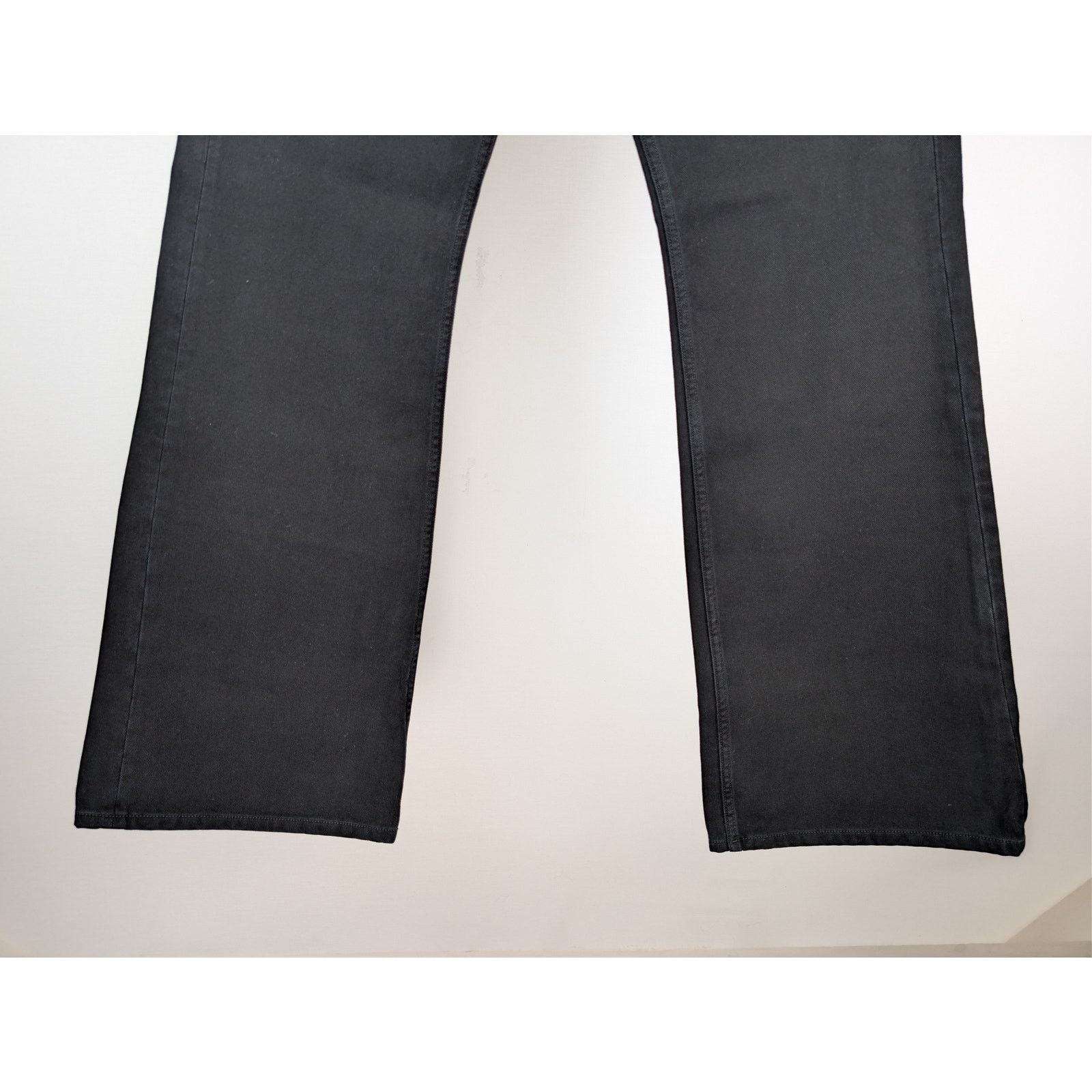 Balenciaga o1rshd1 Straight-Leg Flared Denim Jeans in Peach Pitch Black Size US 33 - 4 Thumbnail