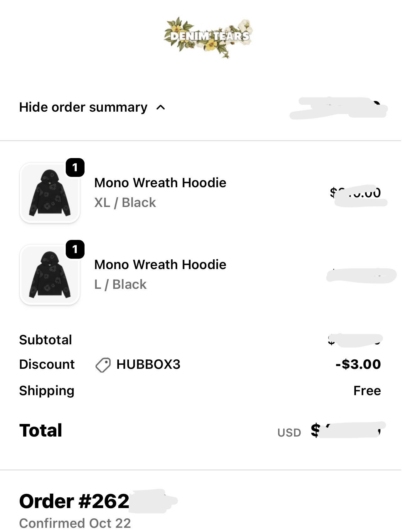 DENIM TEARS Denim Tears Monochrome Cotton Wreath Hoodie Size US L / EU 52-54 / 3 - 8 Thumbnail