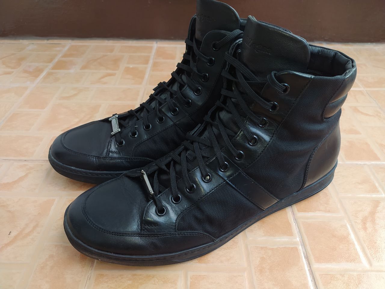 Z Zegna Z ZEGNA LEATHER HIGHT TOP TRAINERS SHOES SIZE 9 EU 43 Size US 9 / EU 42 - 5 Thumbnail