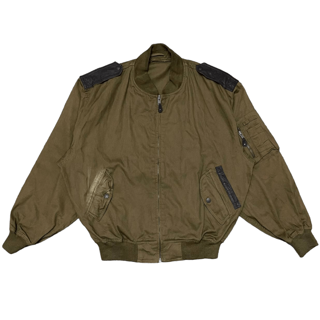 Japanese Brand Vintage Force Macees Military Aircraft Bomber Jacket Size US M / EU 48-50 / 2 - 1 Thumbnail