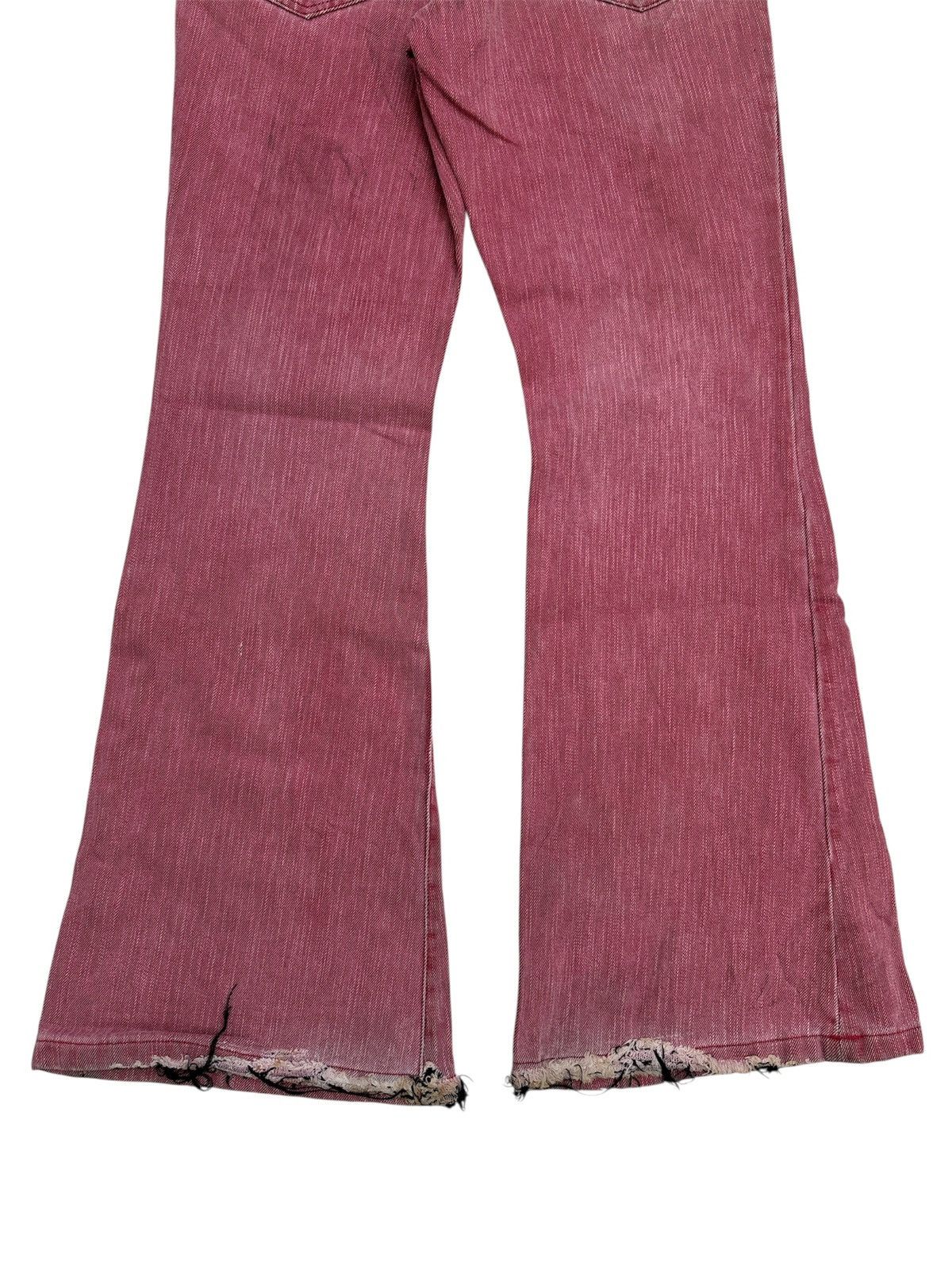 Tornado Mart Pink Flare Denim Jeans Size US 30 / EU 46 - 4 Thumbnail