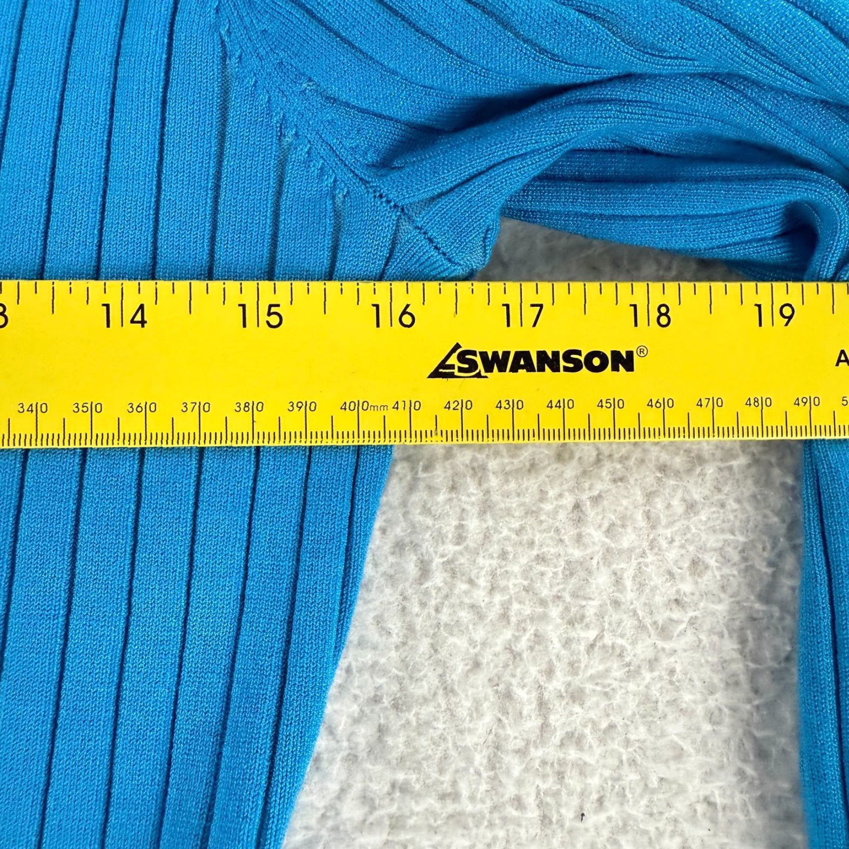 Boston Proper Boston Proper Cardigan Womens Medium Blue Ribbed Button-Up V-Neck Stretch LS Size M / US 6-8 / IT 42-44 - 5 Thumbnail