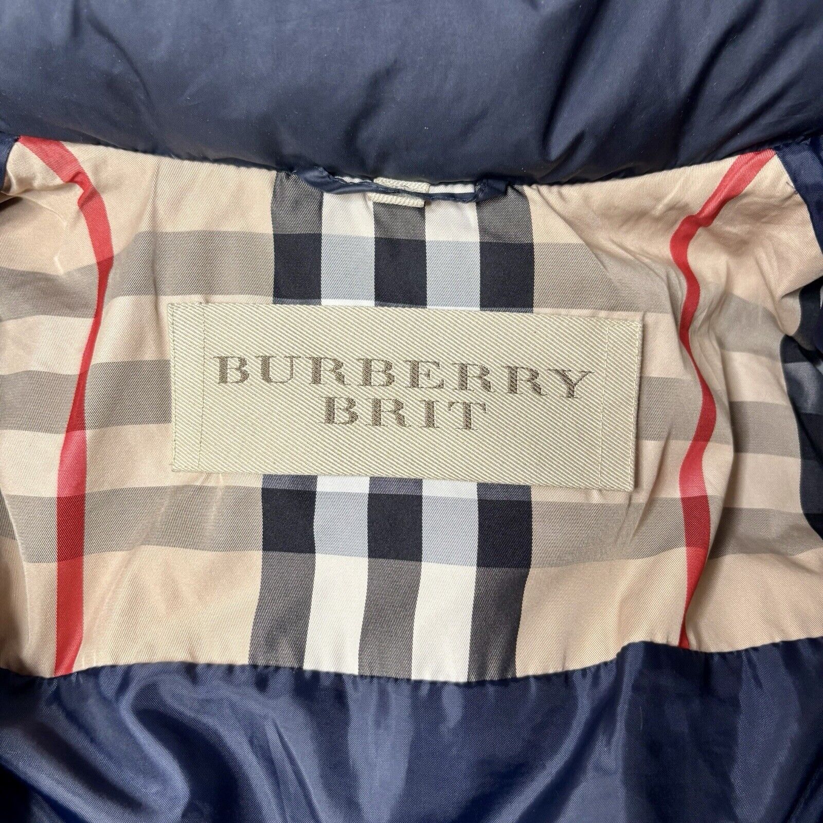 Burberry Burberry Brit W's Navy Down Parka Coat XS Size XS / US 0-2 / IT 36-38 - 10 Thumbnail