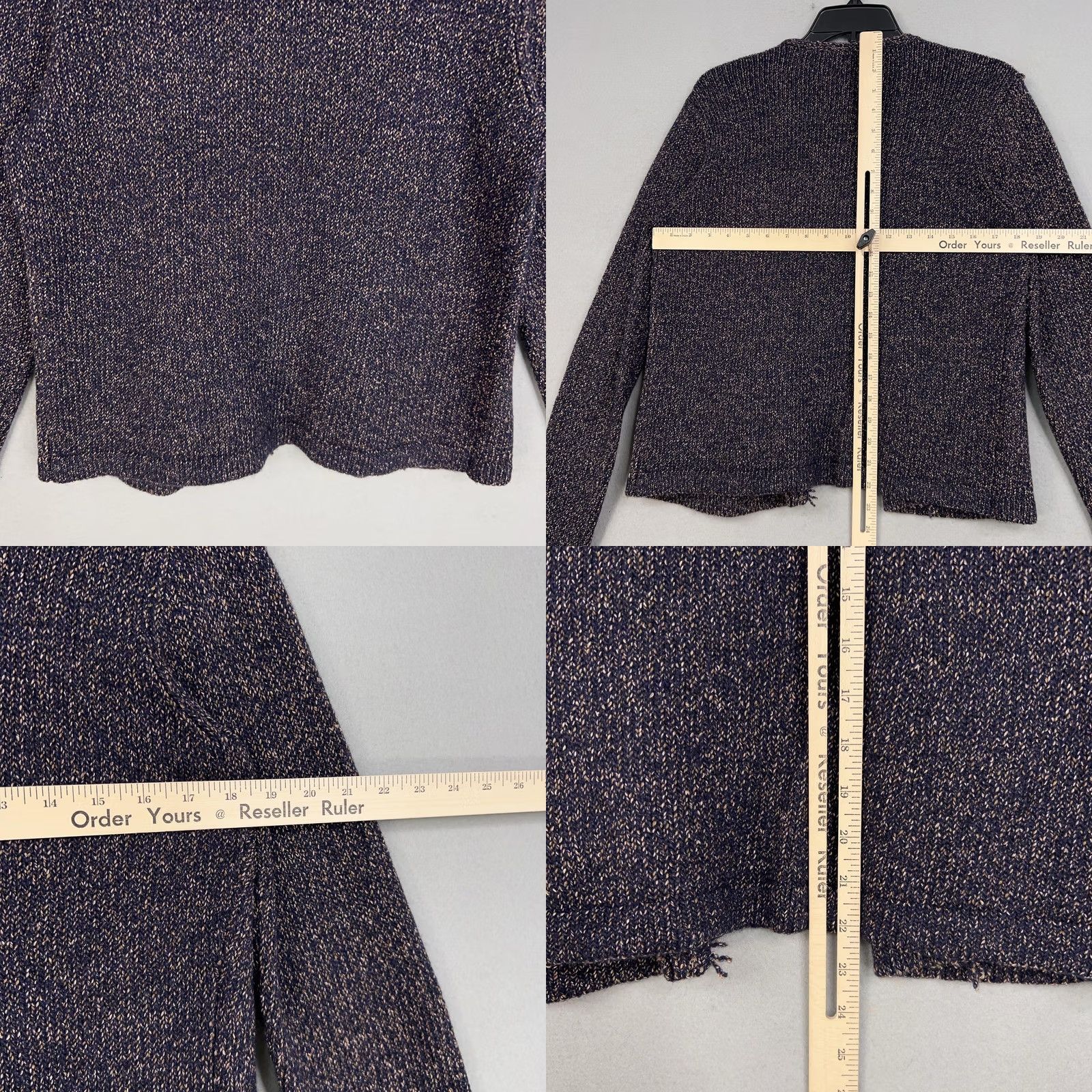 Eileen Fisher Eileen Fisher Sweater Womens Petite Small Open Cardigan Wool Marled Quiet Luxury Size S / US 4 / IT 40 - 8 Thumbnail