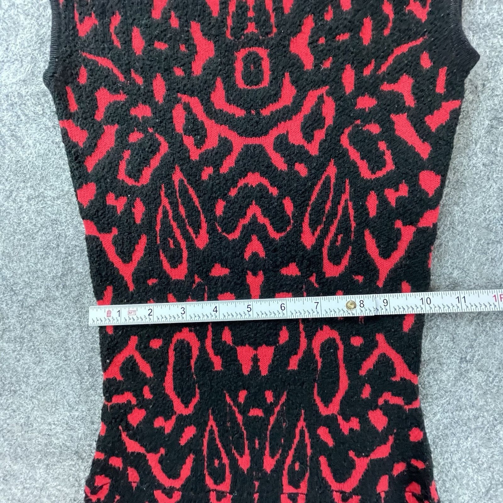 Ronny Kobo Torn by Ronny Kobo Sweater Dress XS Red Malu Tiger Jacquard Size XS / US 0-2 / IT 36-38 - 5 Thumbnail