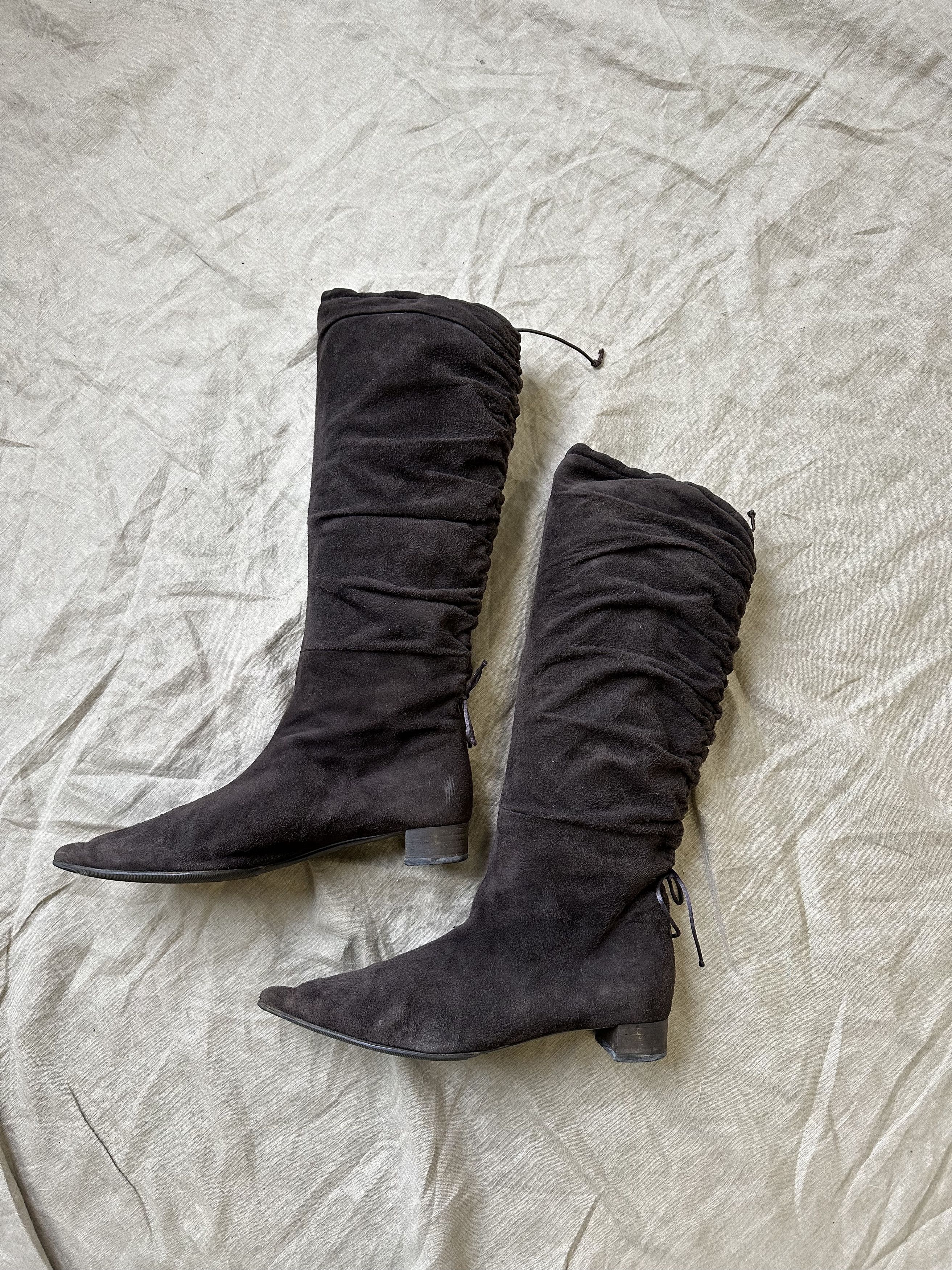Gucci Gucci Back Laces Knee Boots 6181AC Size US 7 / IT 37 - 3 Thumbnail