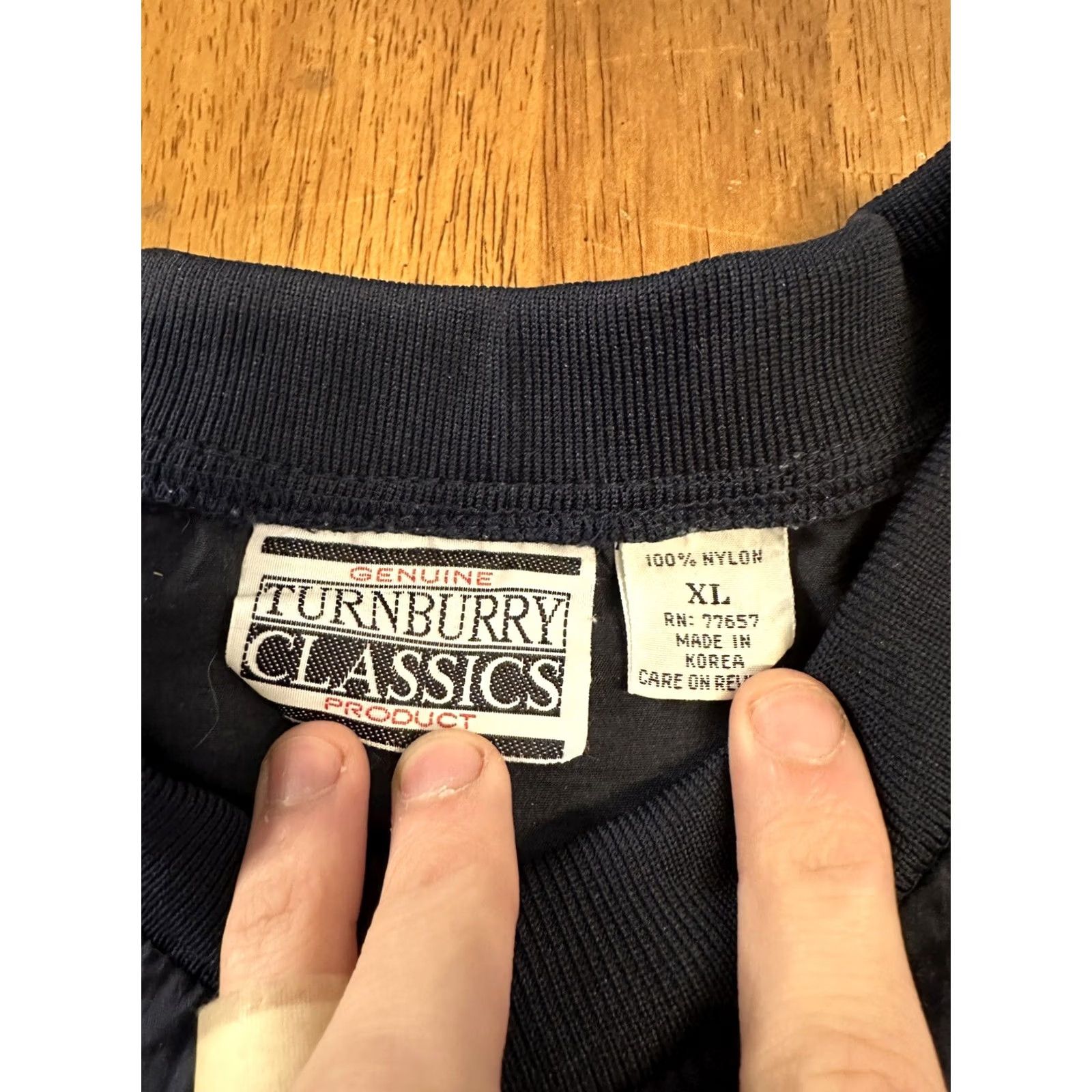 Vintage VINTAGE Turnburry Classics Windbreaker Jacket XL 80s 90s Navy Blue Size US XL / EU 56 / 4 - 3 Thumbnail