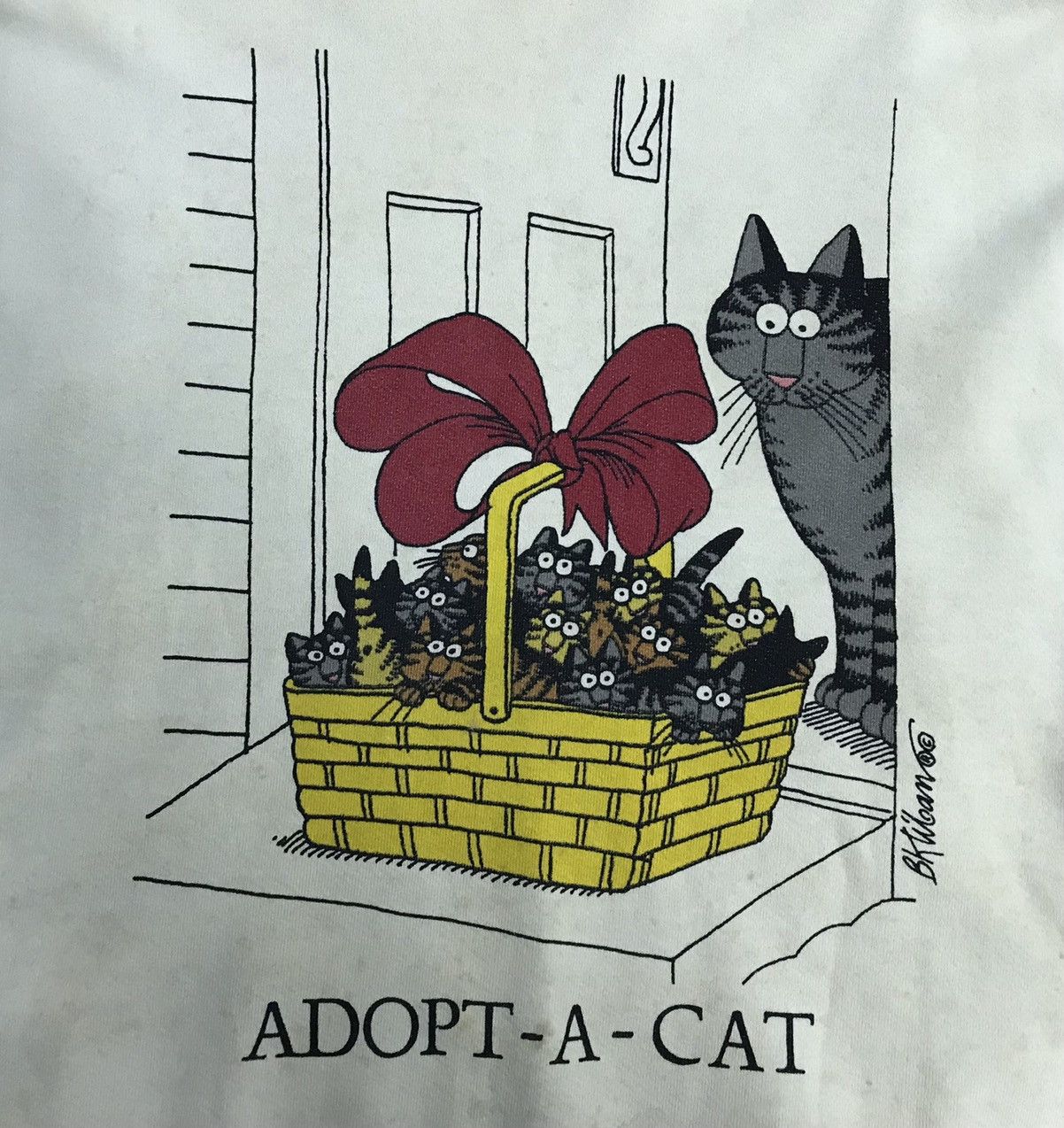 Vintage Vintage Crazy Shirts Hawaii B.Kliban Adopt-A-Cat Sweatshirt Size US S / EU 44-46 / 1 - 3 Thumbnail