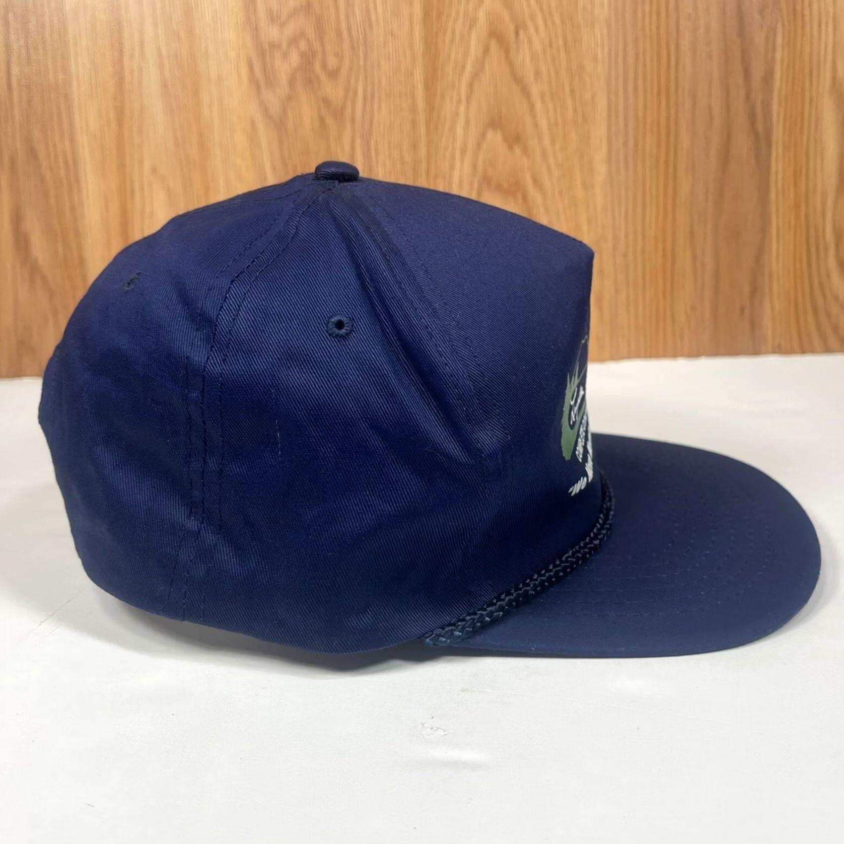 Roper VINTAGE Complete Contracting Services Adjustable Snapback Rope Trucker Hat Cap Men Black Blue Cotton Cap Hat Trucker Mens Adjustable Rope Cap Size ONE SIZE - 6 Thumbnail