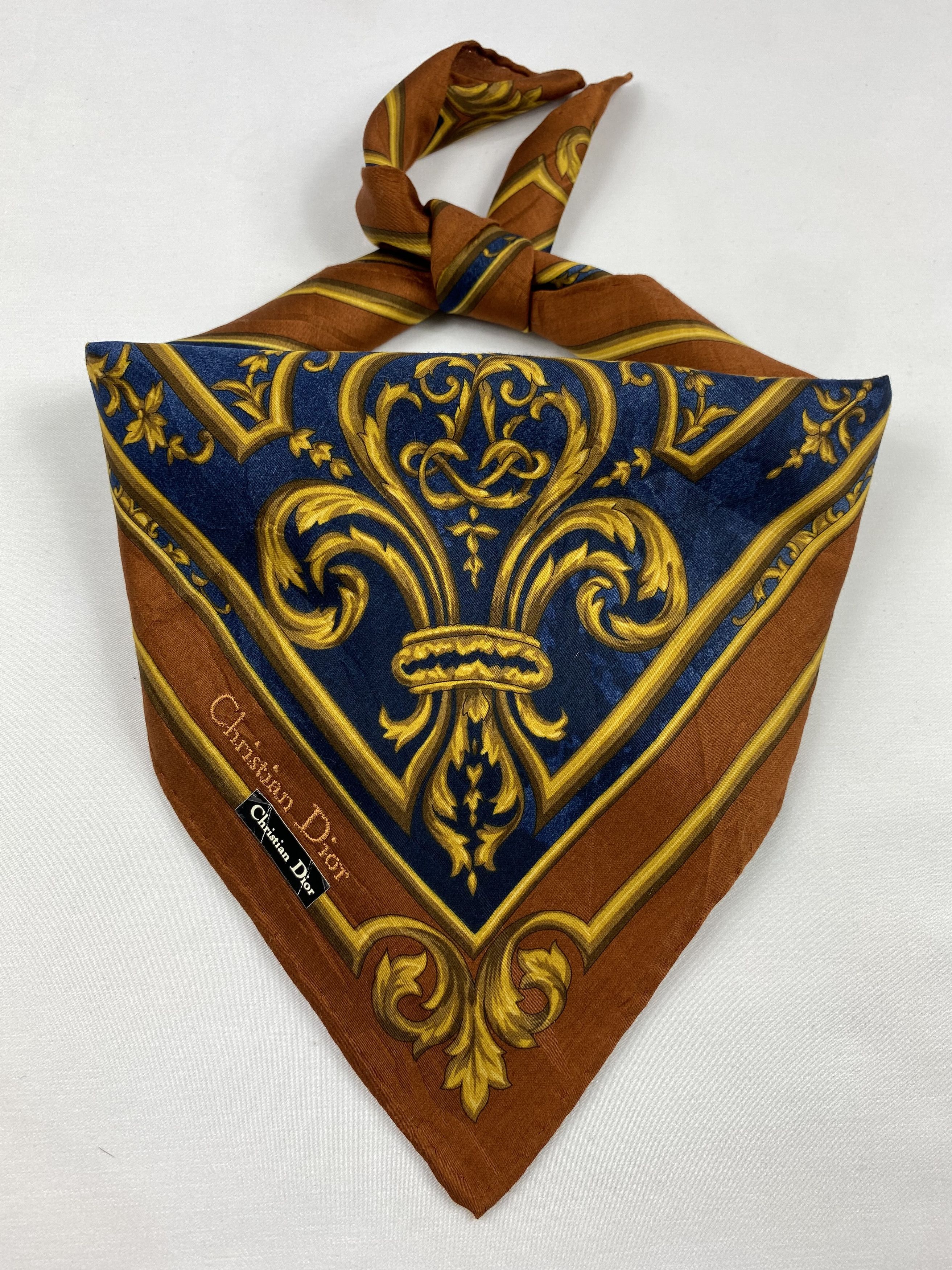 Vintage Christian Dior Handkerchief / Bandana / Neckerchief A851 Size ONE SIZE - 1 Thumbnail