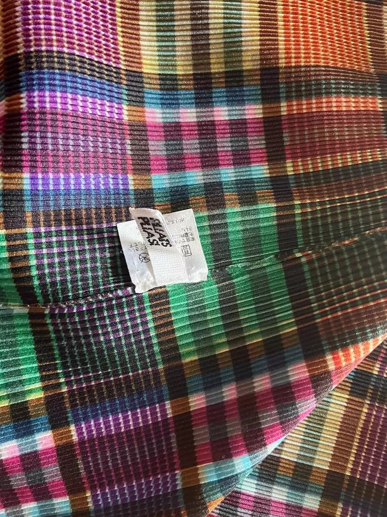 Issey Miyake Issey Miyake size:3 Brown vintage checked top T-shirt Size M / US 6-8 / IT 42-44 - 4 Thumbnail