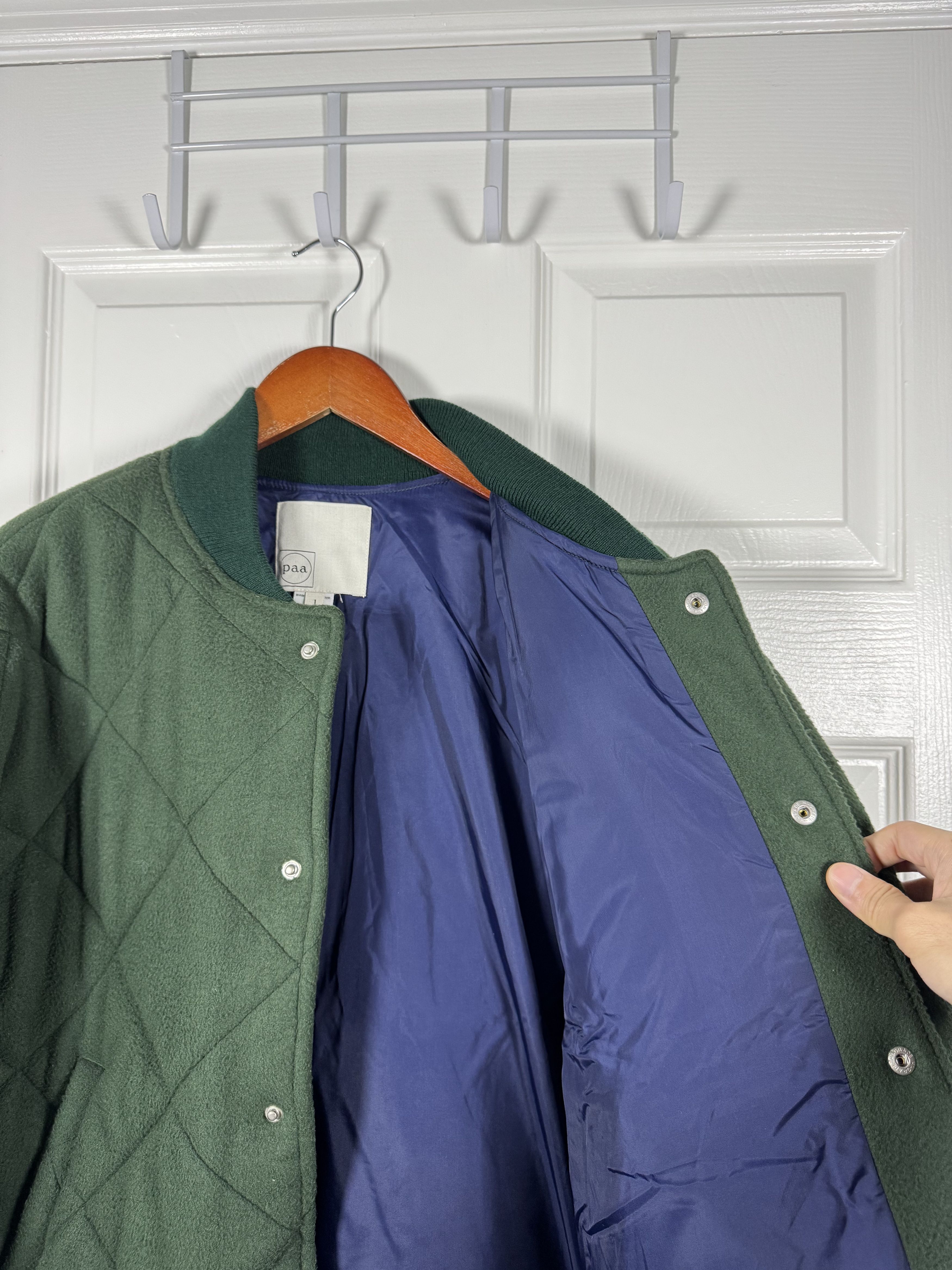 Paa Quilted Bomber Jacket Forest Green Large Primaloft Size US L / EU 52-54 / 3 - 4 Thumbnail