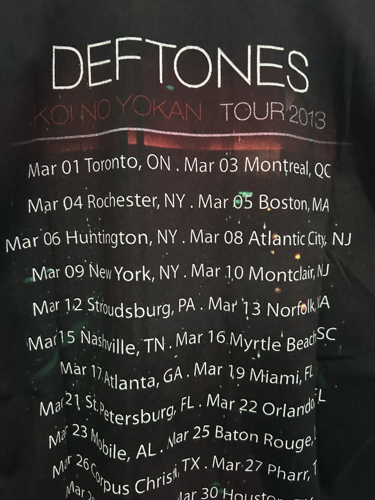 Band Tees RARE 00s Deftones Koi No Yokan Tees Size US M / EU 48-50 / 2 - 6 Thumbnail
